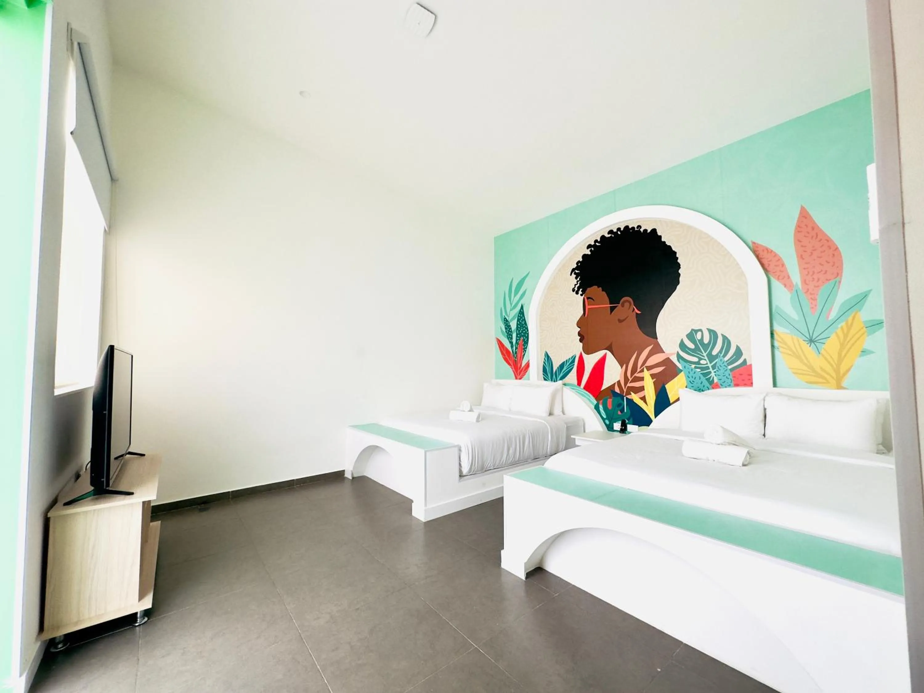 Bedroom, Bed in Hotel Nomadic Design