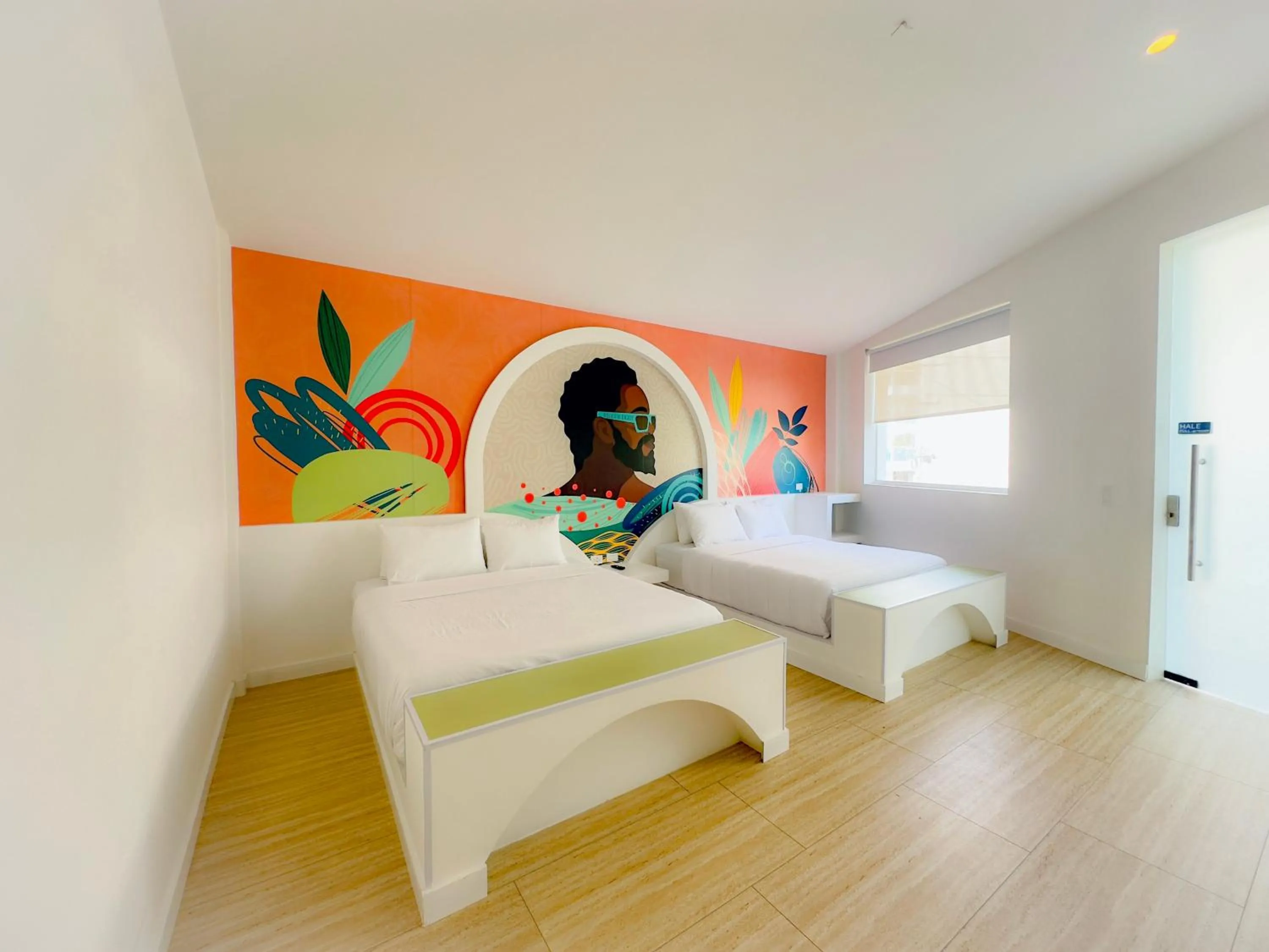 Bedroom, Bed in Hotel Nomadic Design