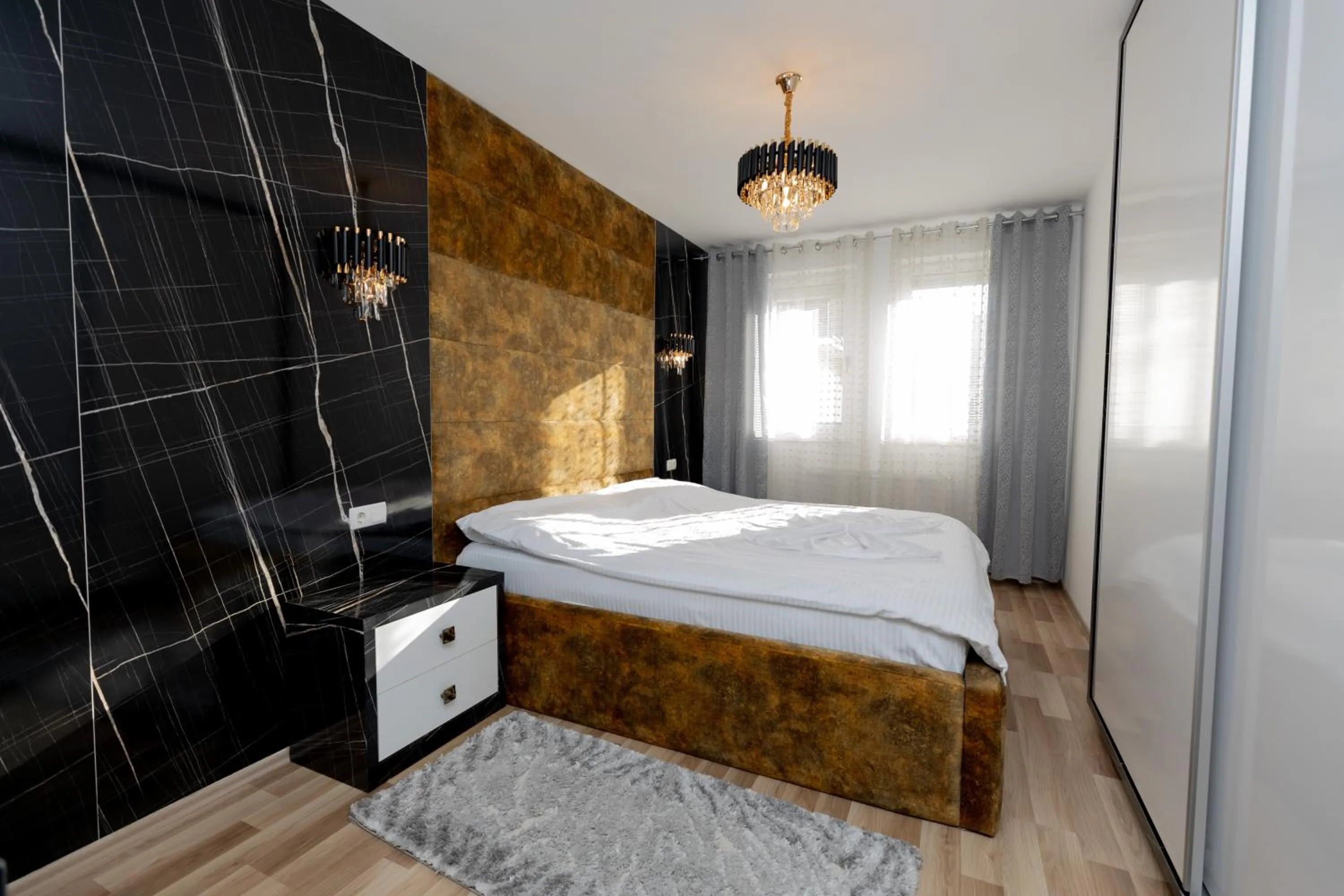 Bed in Dodona ApartHotel in Prishtina