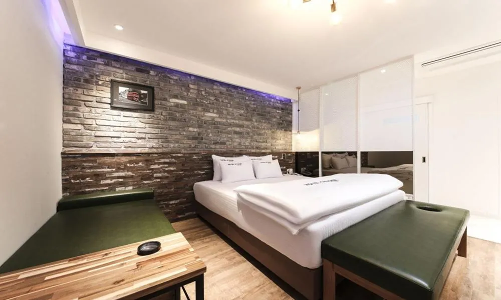 Bed in Hotel Yeogieutte Dongdaegu