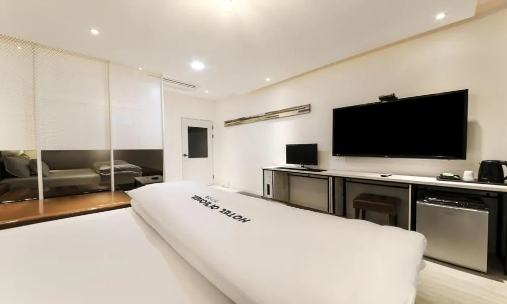 Bed in Hotel Yeogieutte Dongdaegu