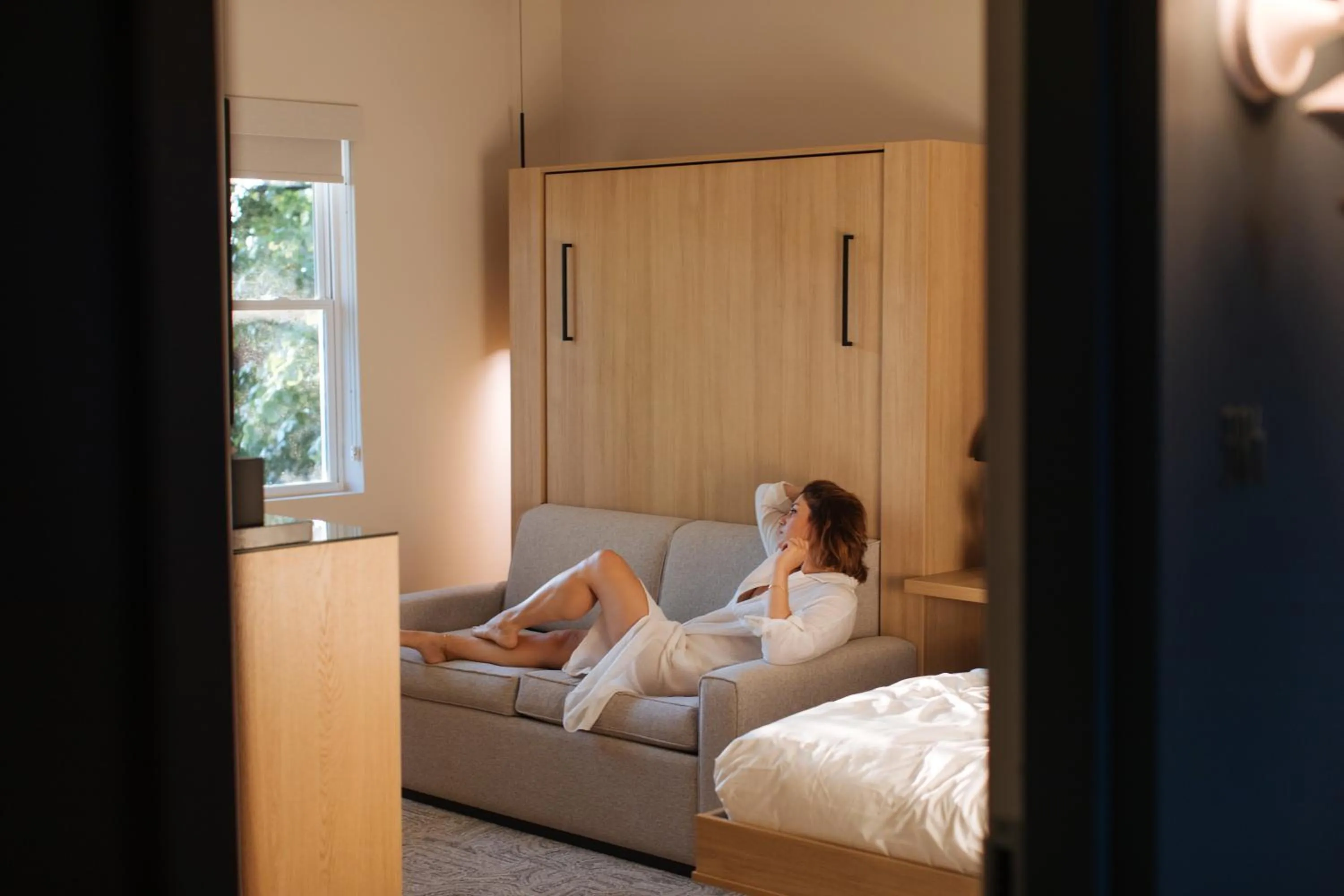 Bed in The St Laurent Guest Rooms