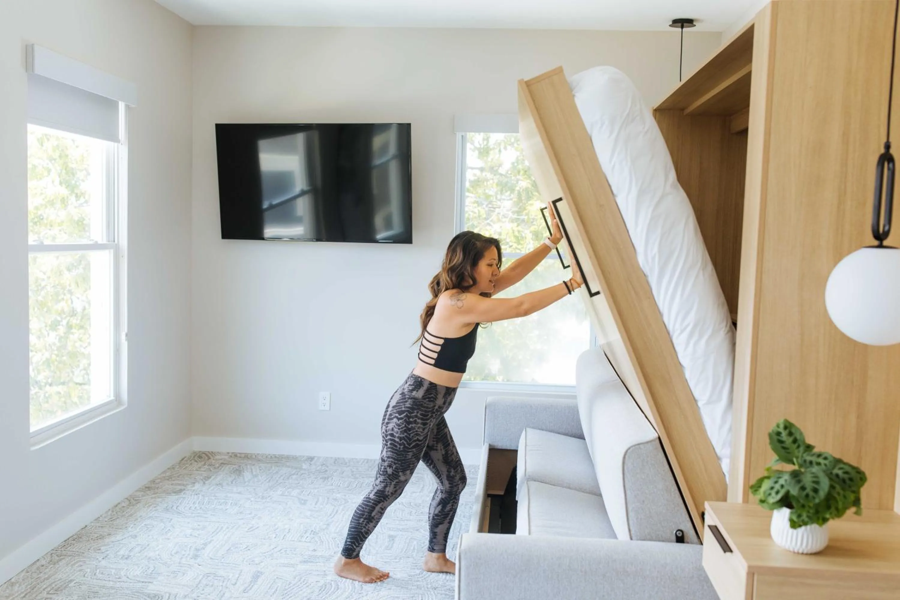 Bed in The St Laurent Guest Rooms
