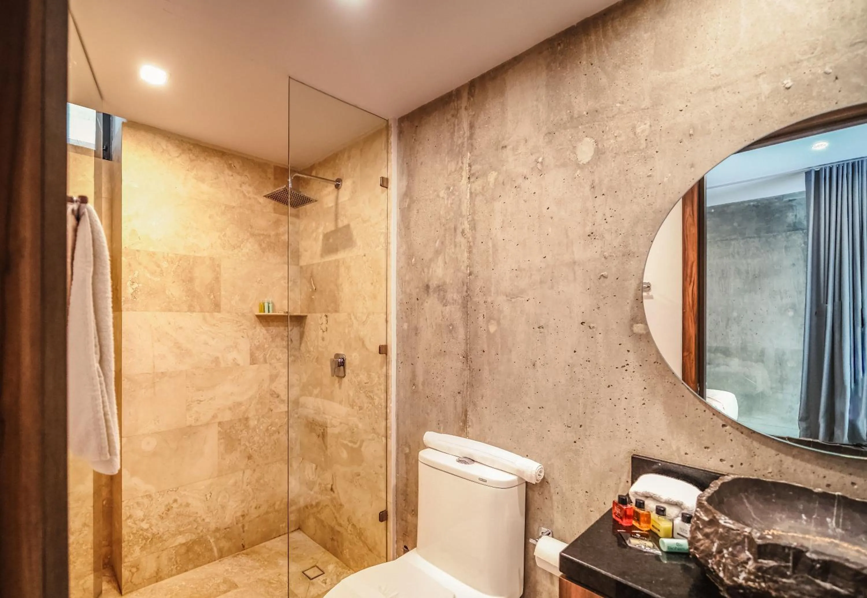 Bathroom in Incredible 1BR Swim Up with Private Cenote and Big Gym