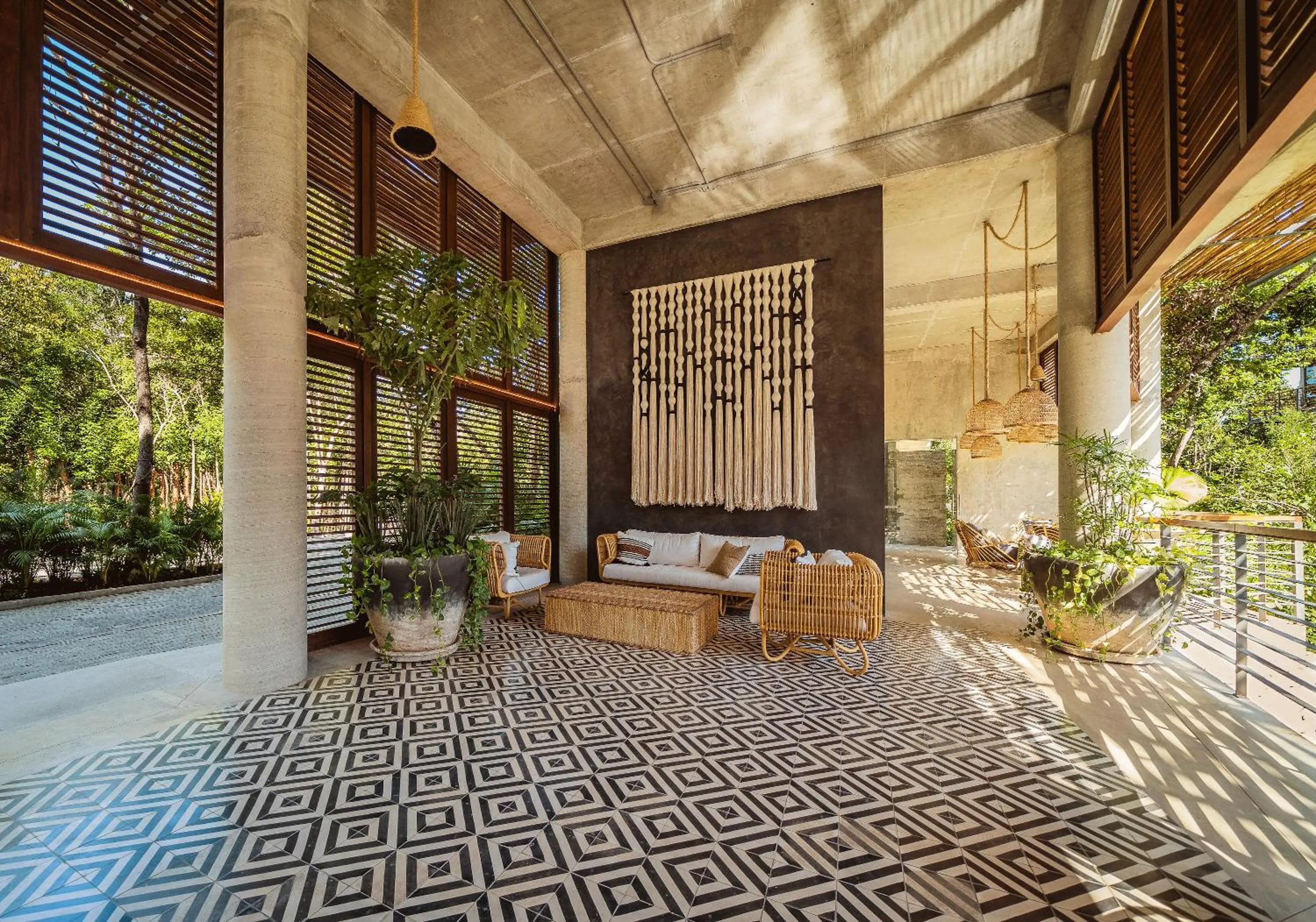 Seating area in Incredible 1BR Swim Up with Private Cenote and Big Gym