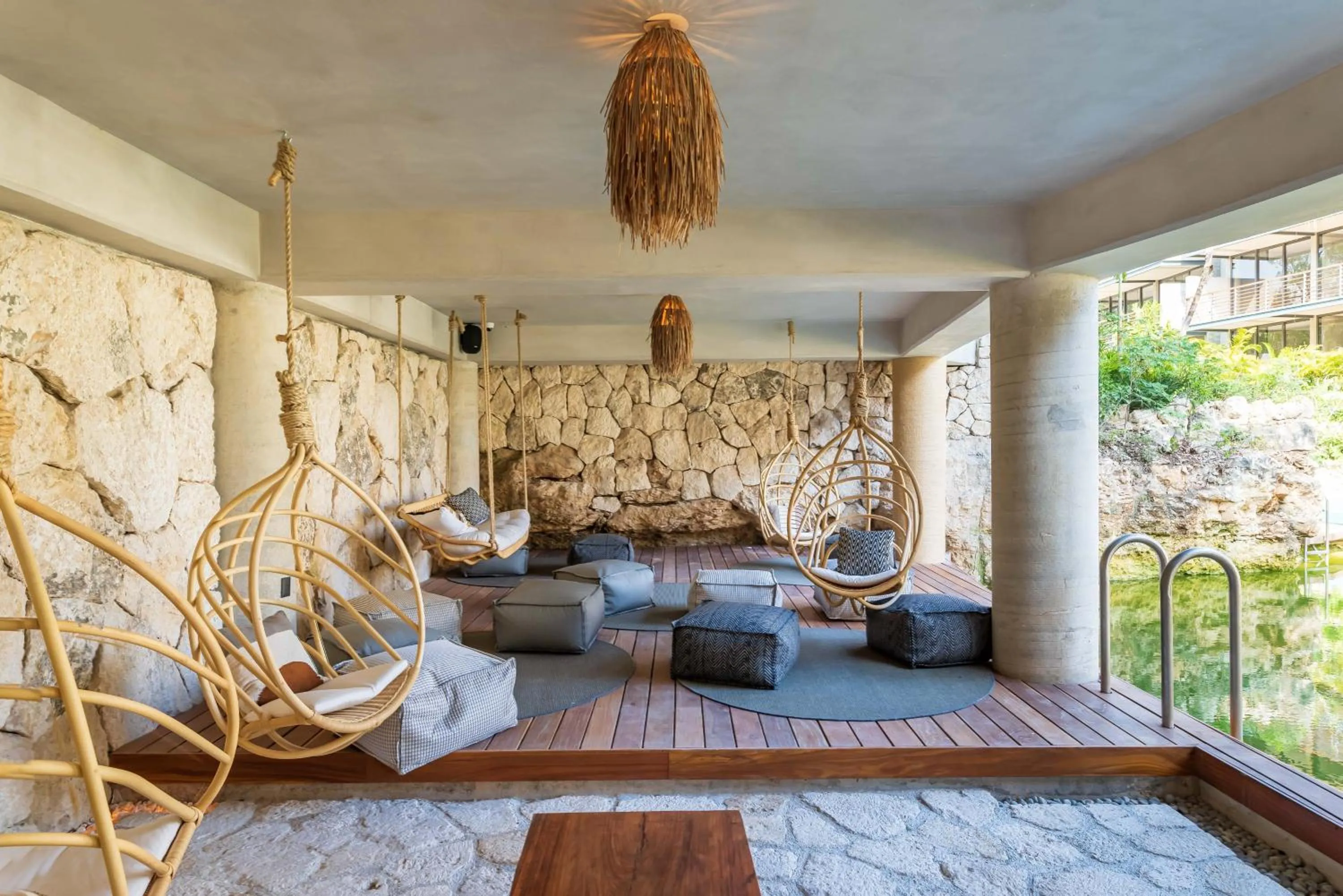 Garden in Incredible 1BR Swim Up with Private Cenote and Big Gym