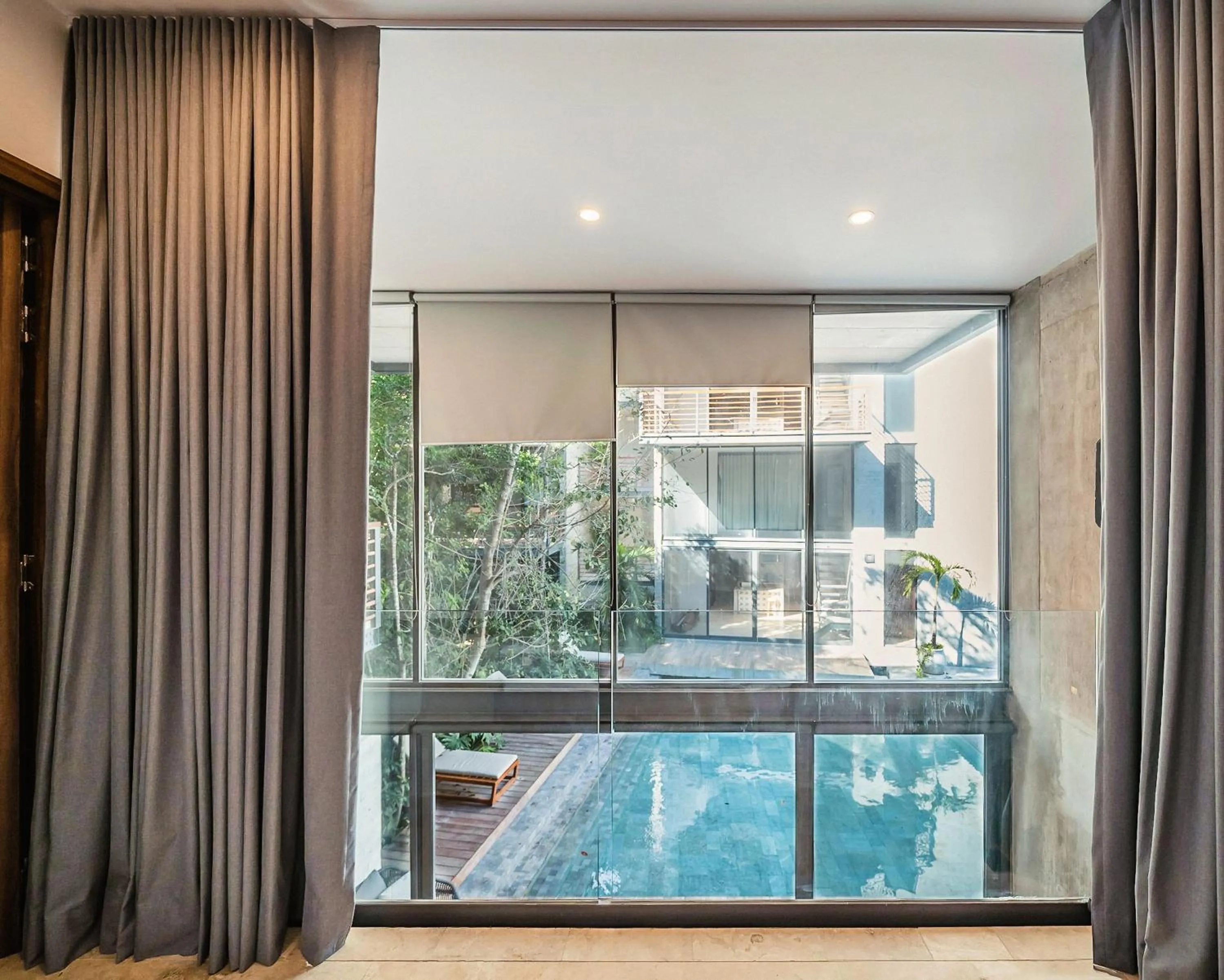 Pool view in Incredible 1BR Swim Up with Private Cenote and Big Gym