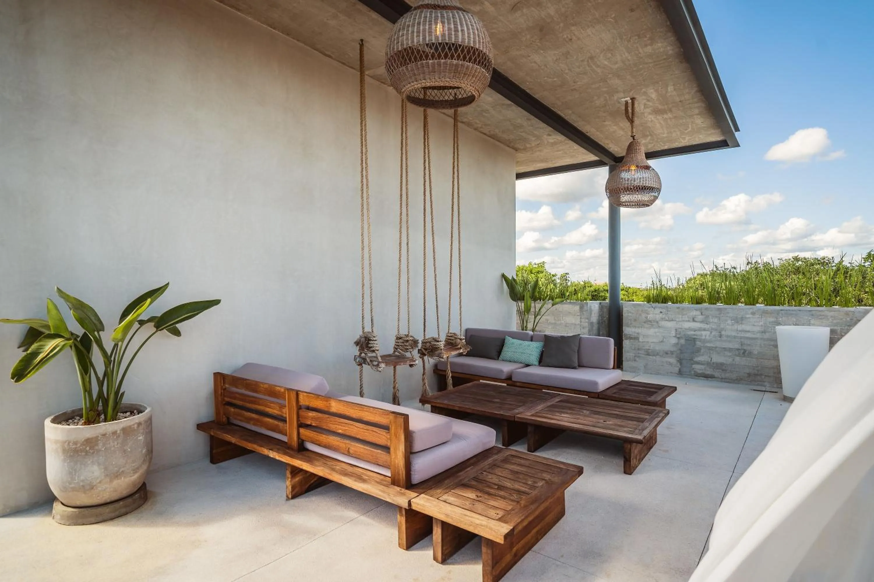 Balcony/Terrace in Incredible 1BR Swim Up with Private Cenote and Big Gym