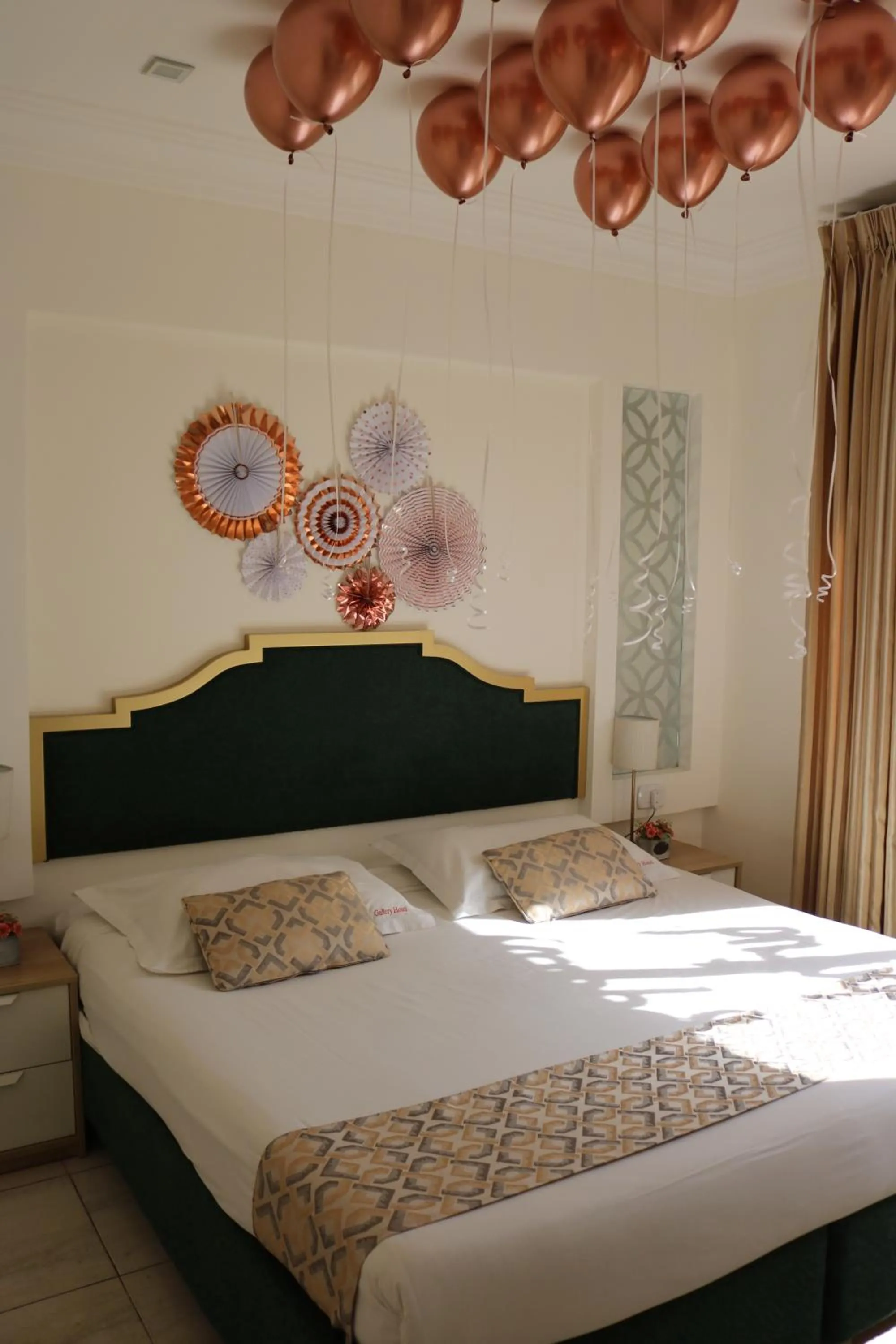 Decorative detail, Bed in Gallery Hotel