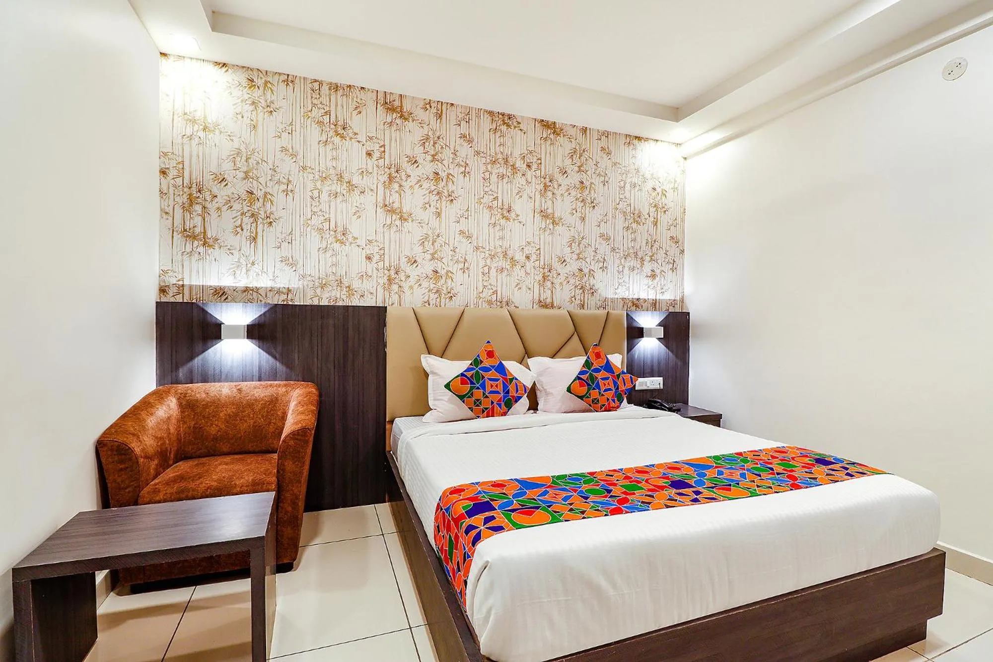 Bed in FabHotel Rotano Grand Marathahalli