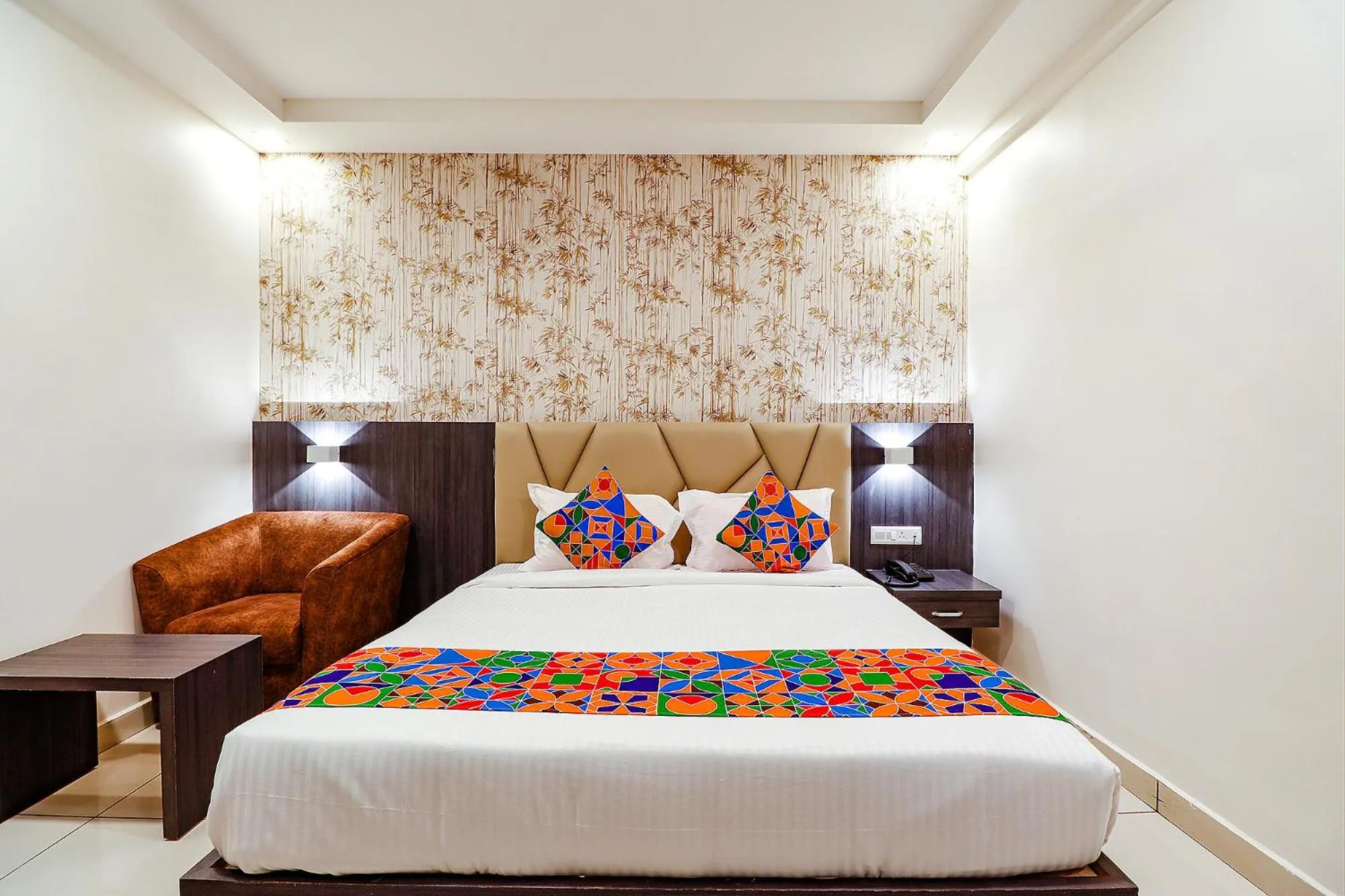 Bed in FabHotel Rotano Grand Marathahalli