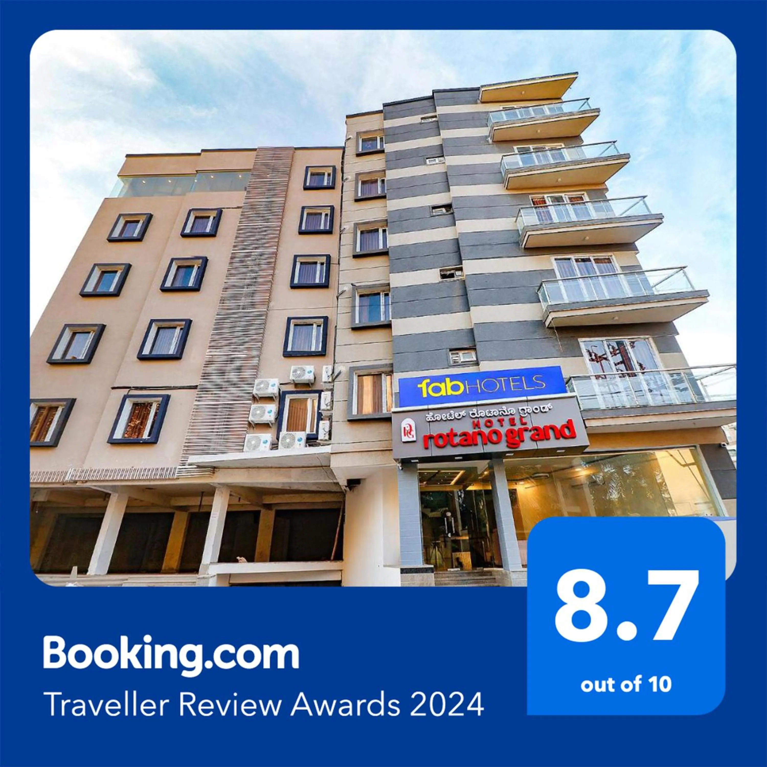 Facade/entrance in FabHotel Rotano Grand Marathahalli