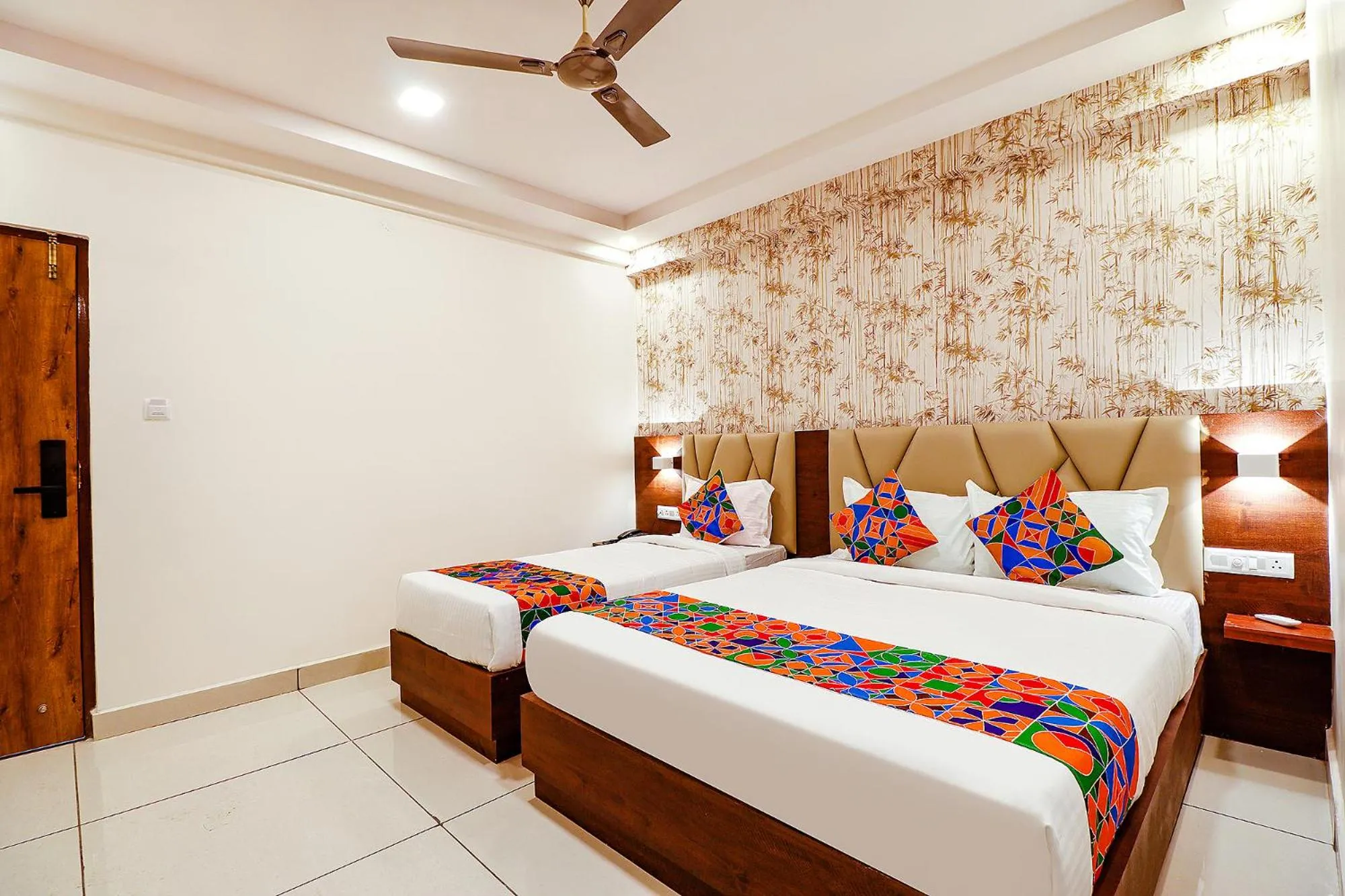Bed in FabHotel Rotano Grand Marathahalli