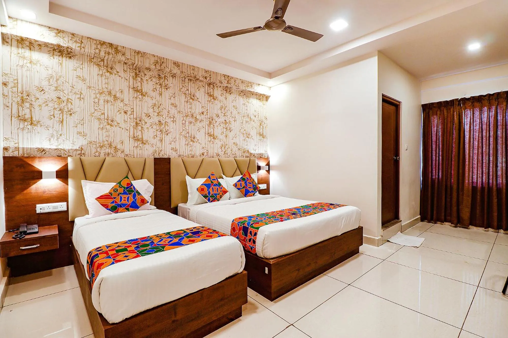 Bed in FabHotel Rotano Grand Marathahalli