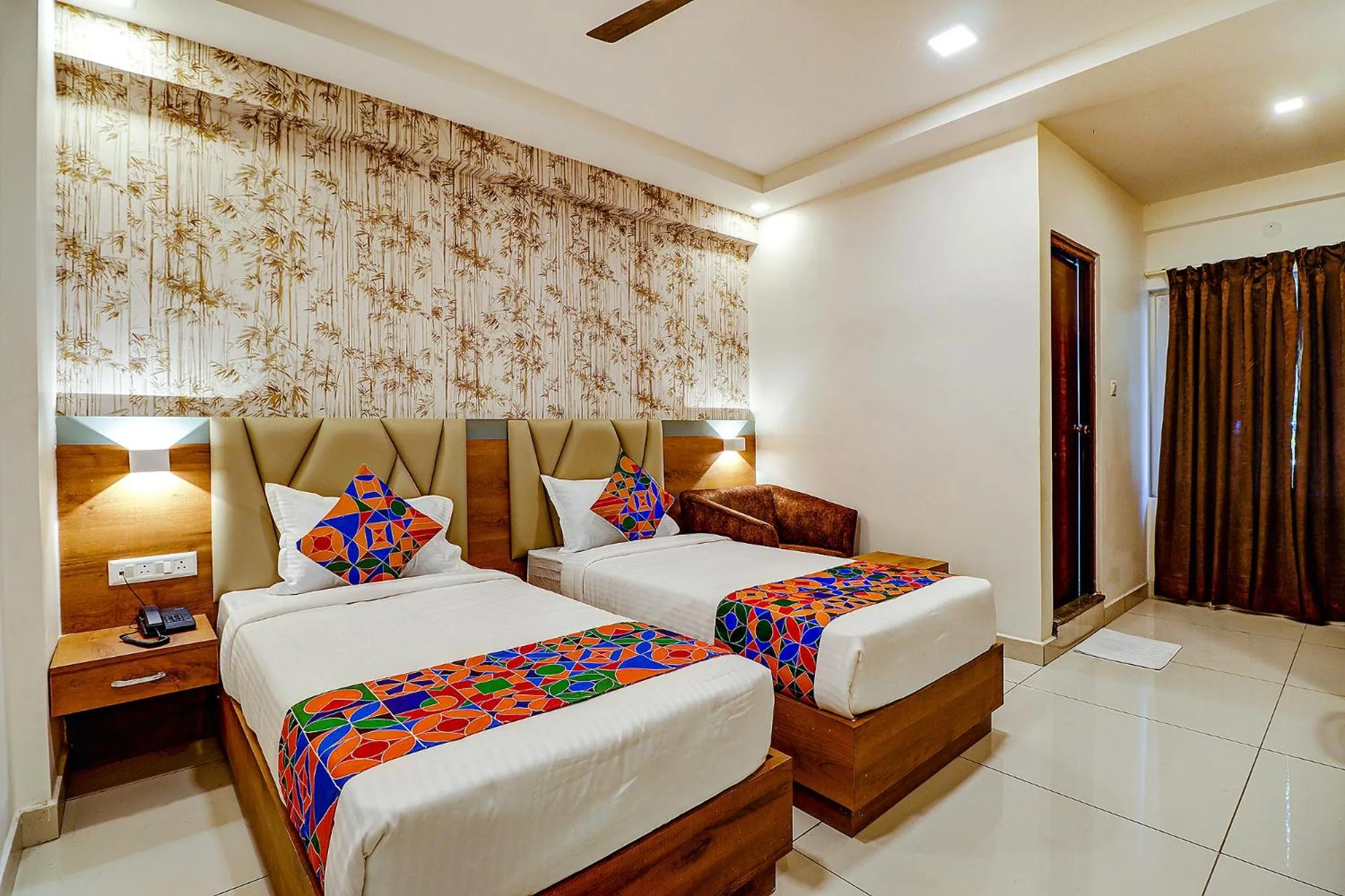 Bed in FabHotel Rotano Grand Marathahalli