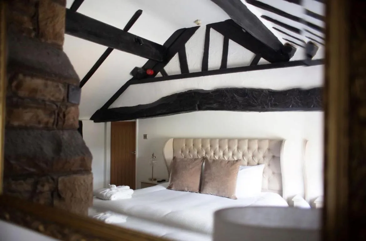 Bed in Bert's Rooms at The Black Horse Inn