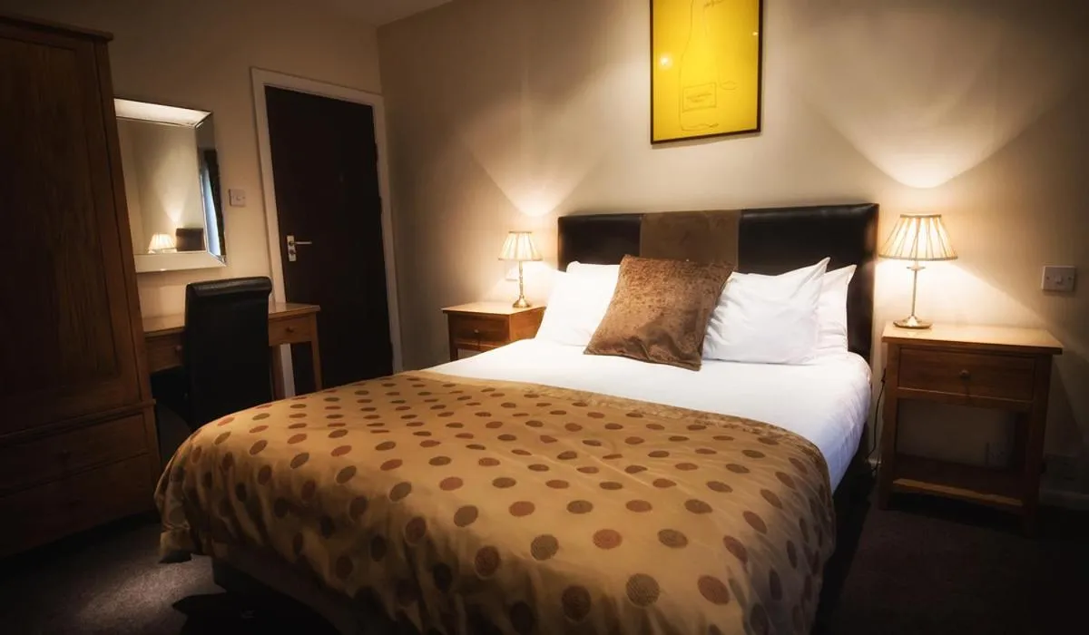 Bed in Bert's Rooms at The Black Horse Inn