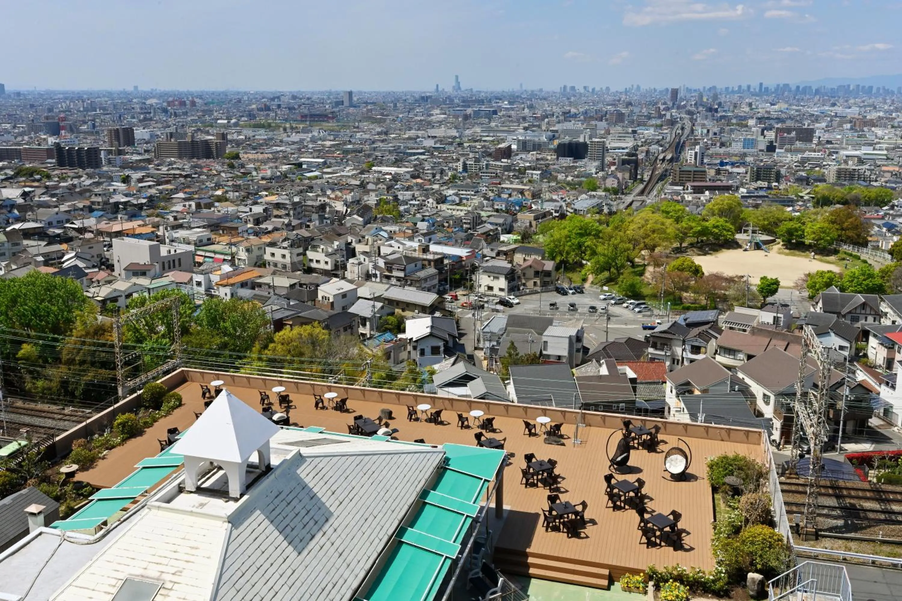 Property building in Hotel Seiryu Japanese Spa inn with spectacular view in Osaka
