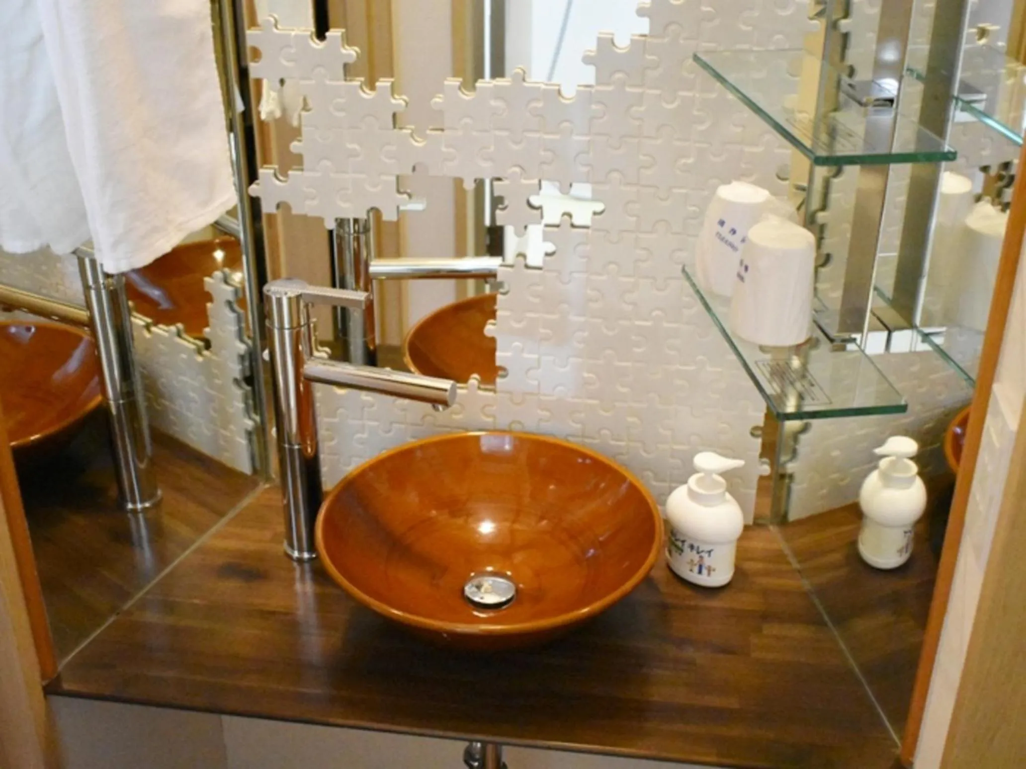 Bathroom in Hotel Seiryu Japanese Spa inn with spectacular view in Osaka