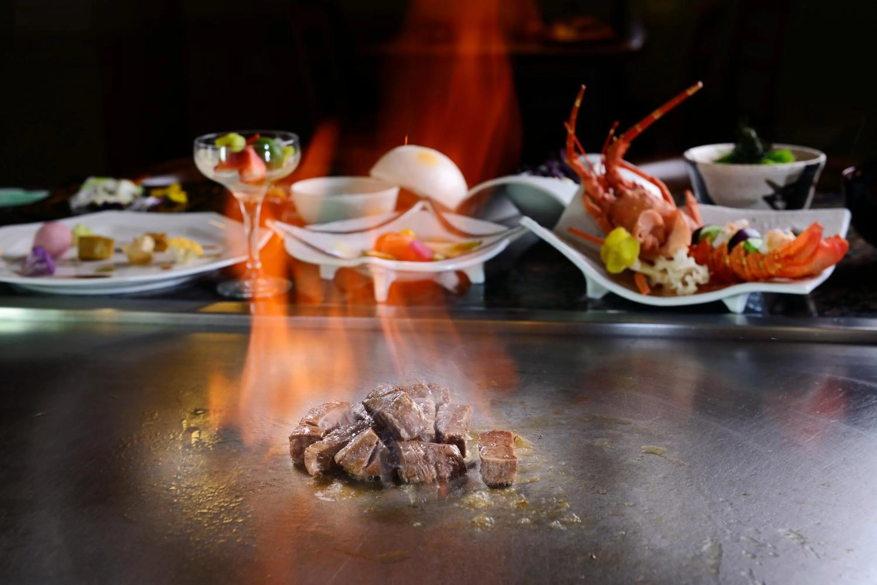 Restaurant/places to eat in Hotel Seiryu Japanese Spa inn with spectacular view in Osaka