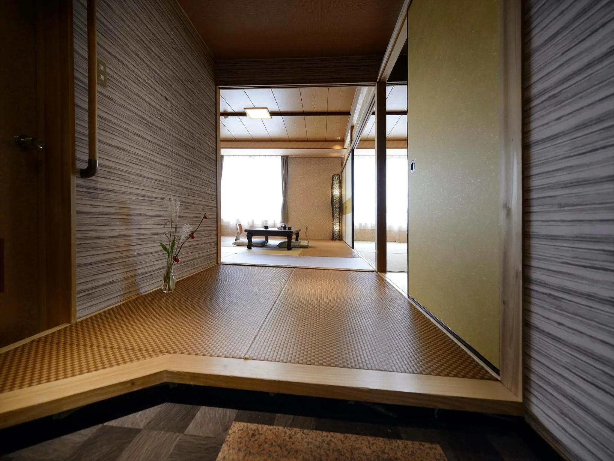 Photo of the whole room in Hotel Seiryu Japanese Spa inn with spectacular view in Osaka