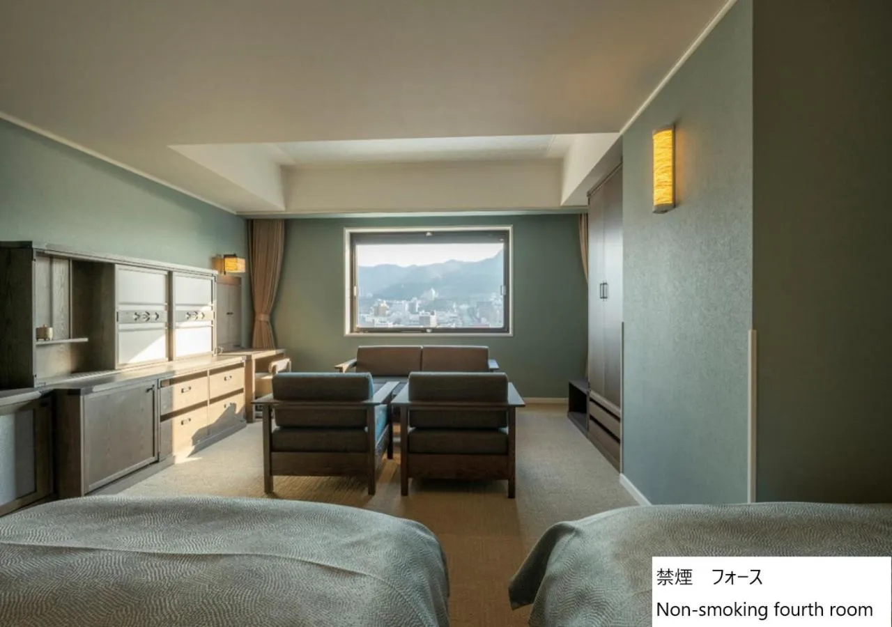 Bed in La Vista Hakodate Bay Annex