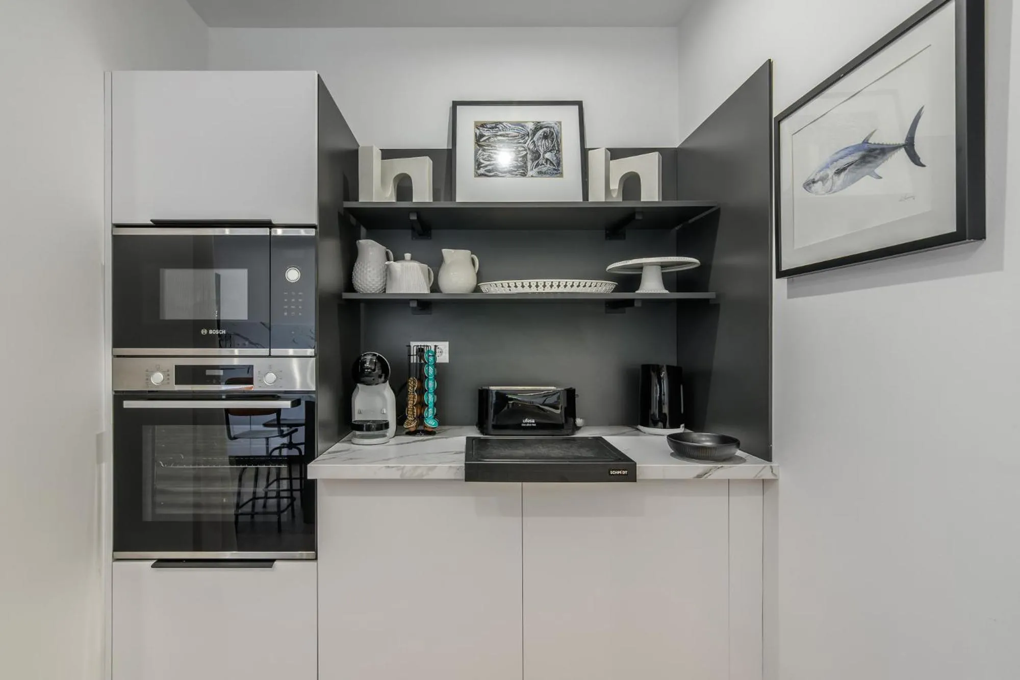 Kitchen or kitchenette in Apartamento sobre el rio Guadiana