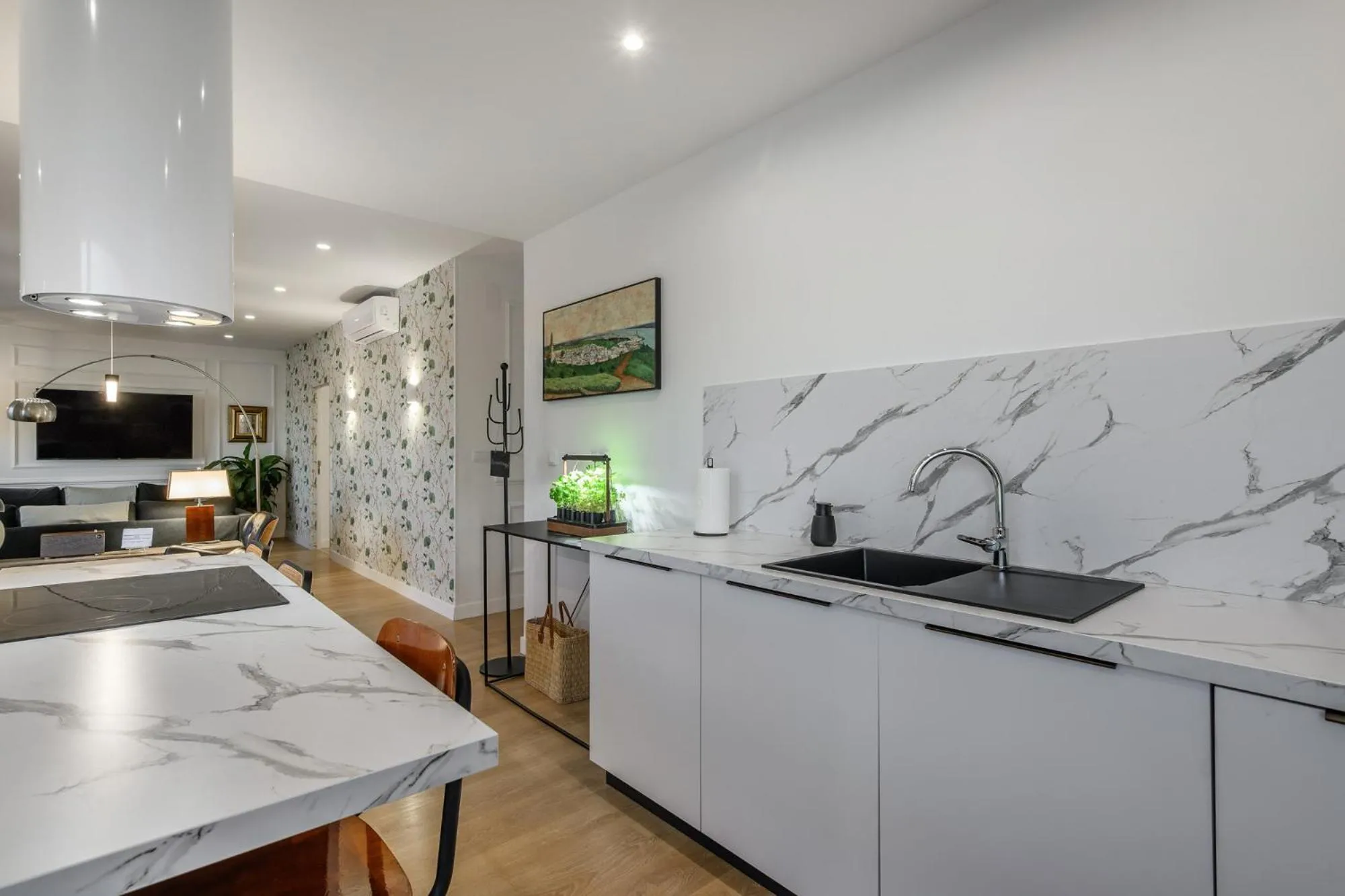 Kitchen or kitchenette in Apartamento sobre el rio Guadiana