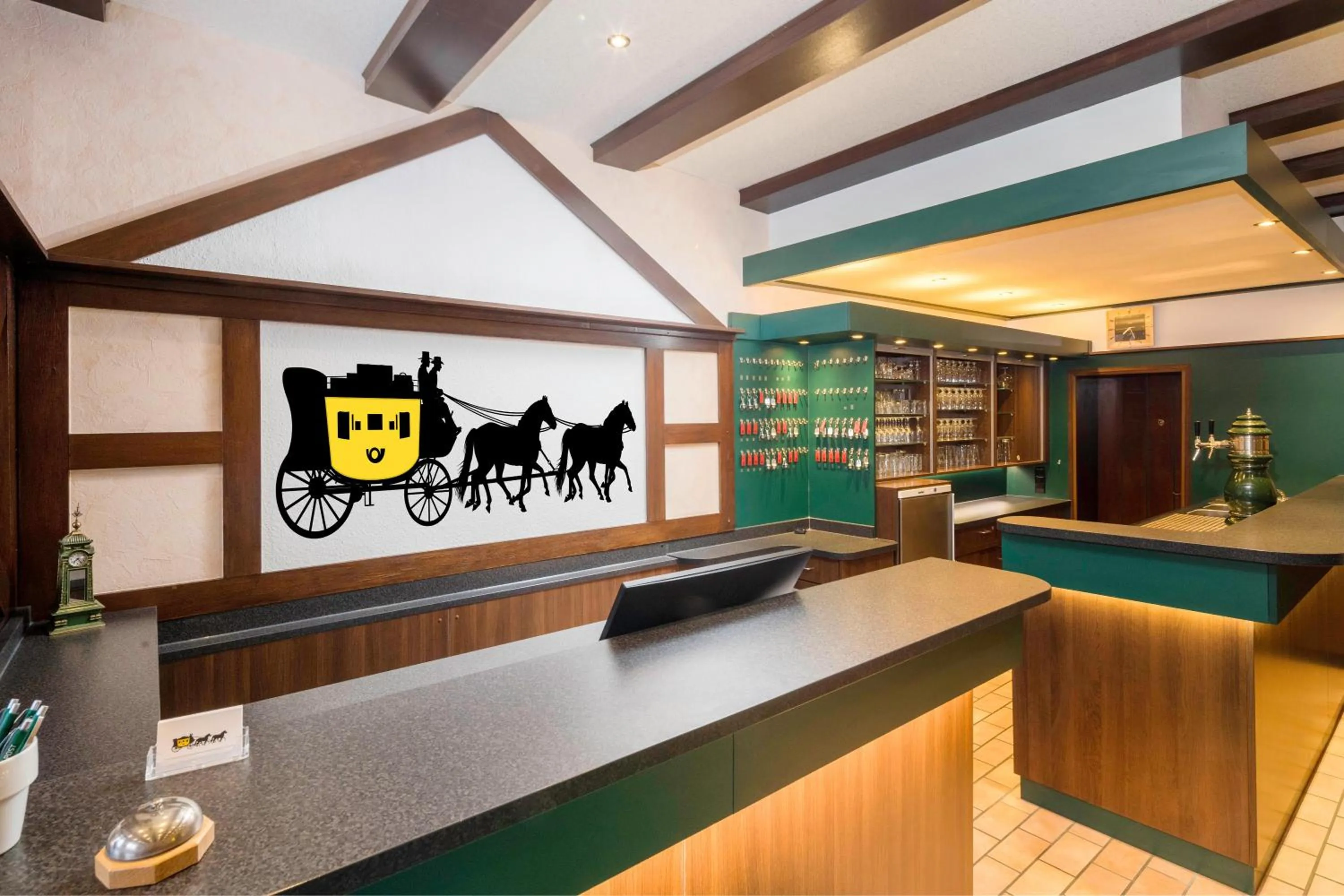 Lobby or reception in Hotel zur Post