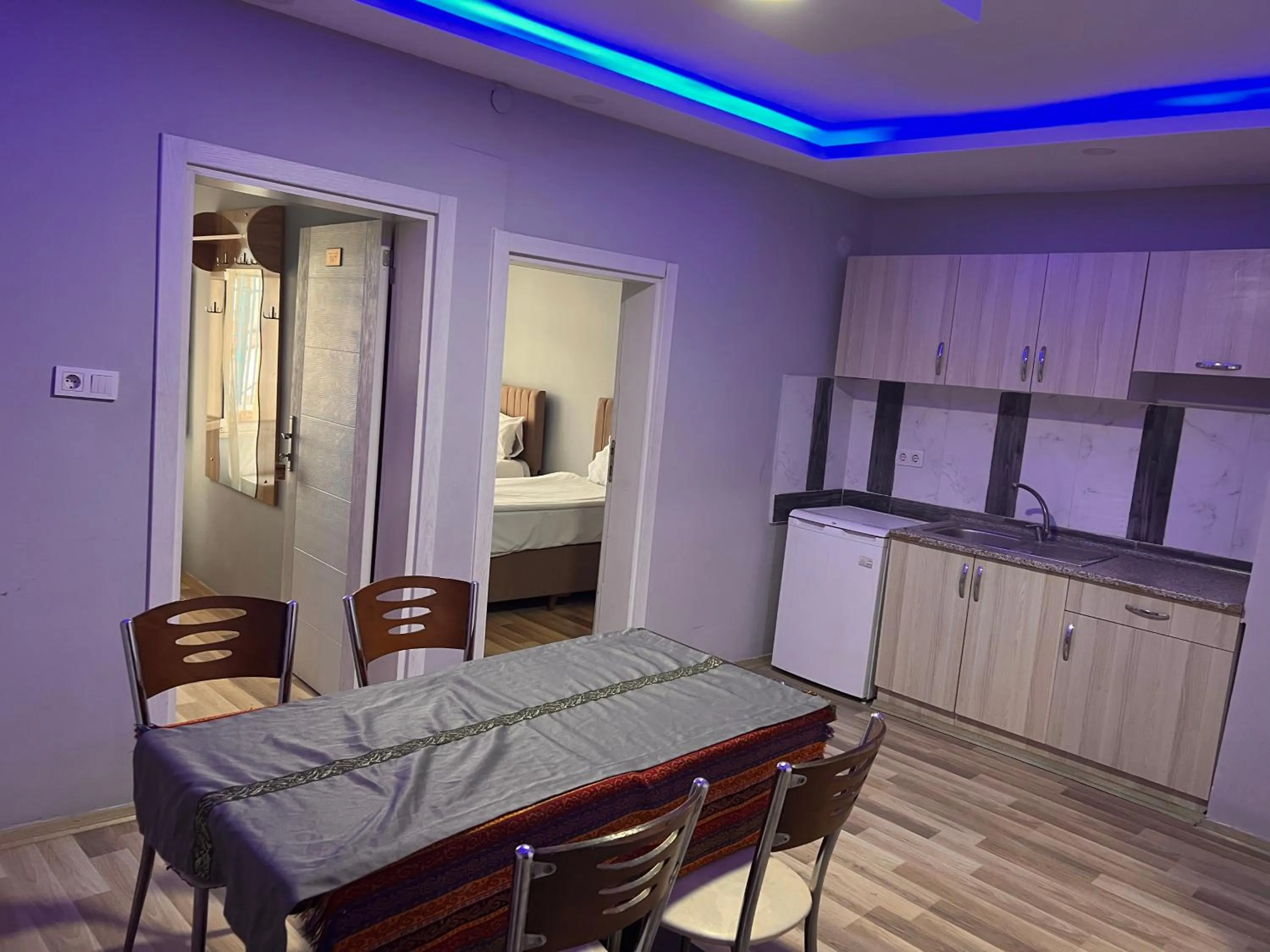 Kitchen or kitchenette in Sami hotel