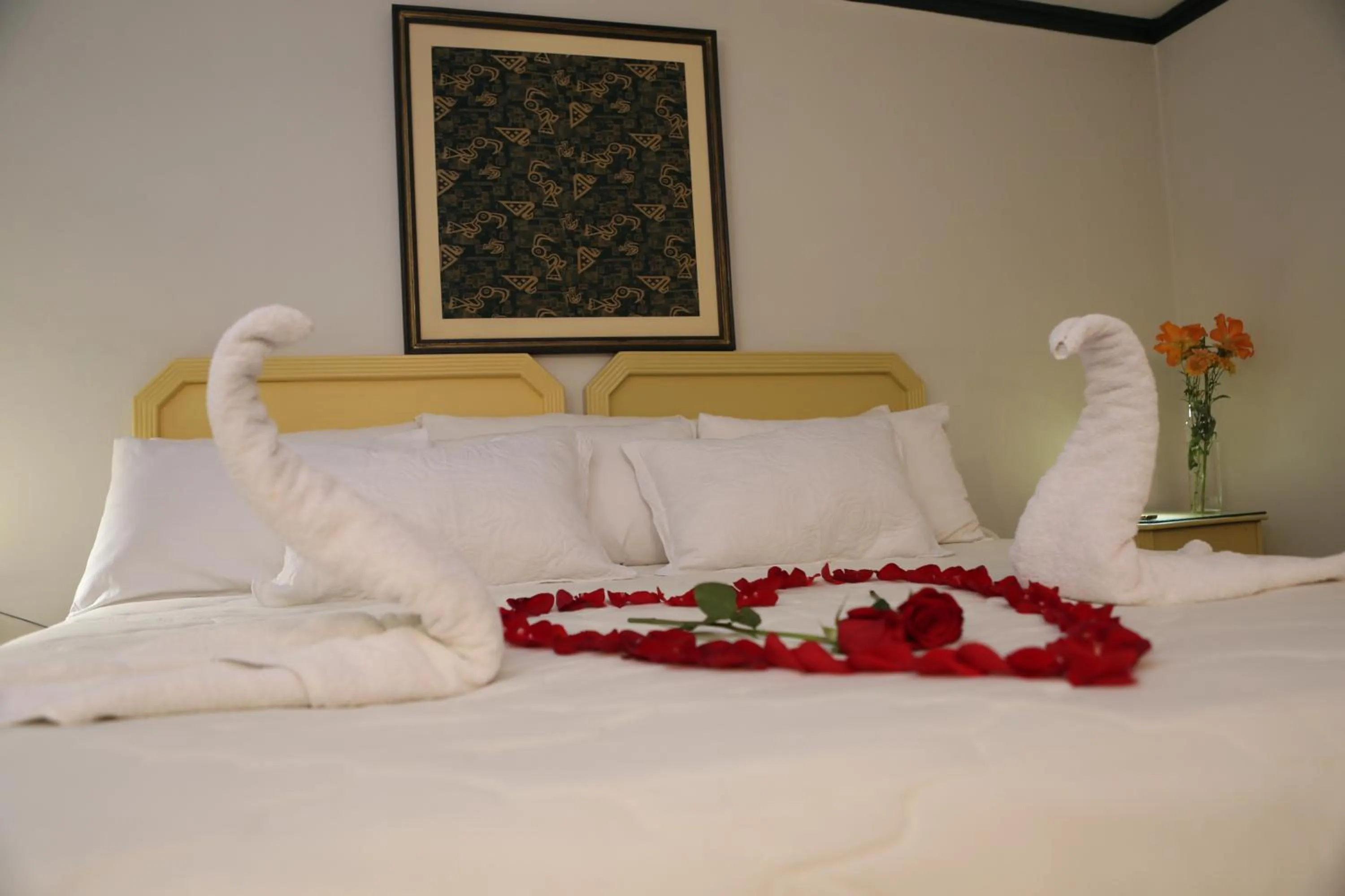 Bed in Plaza Mayor Hotel