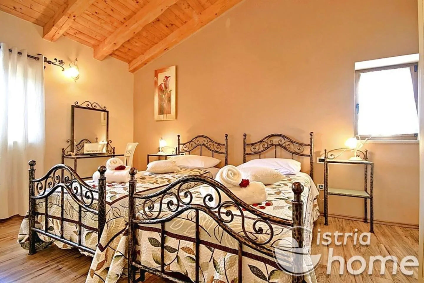 Bedroom, Bed in Villa Stella