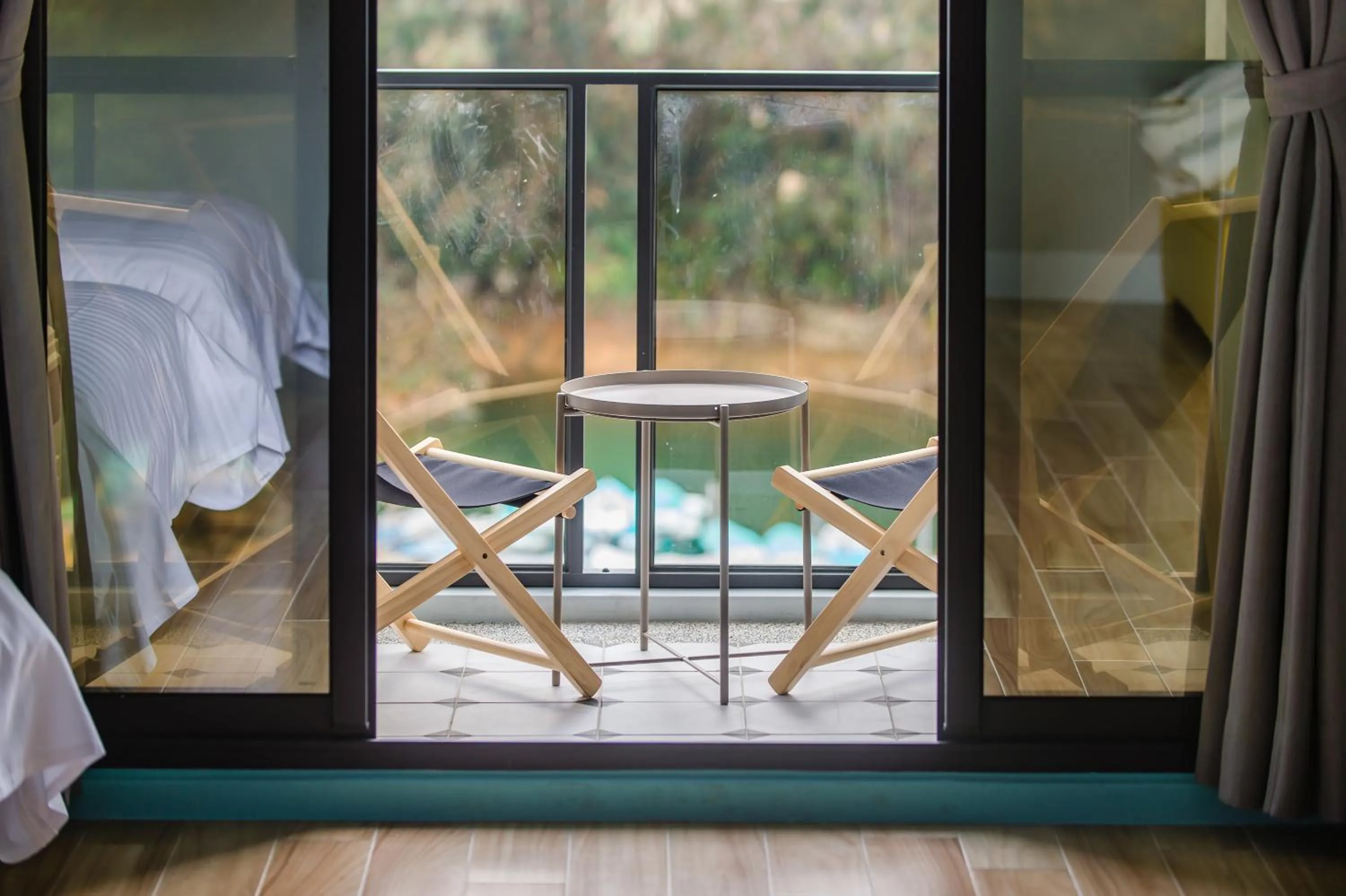 Balcony/Terrace, Bed in Water House