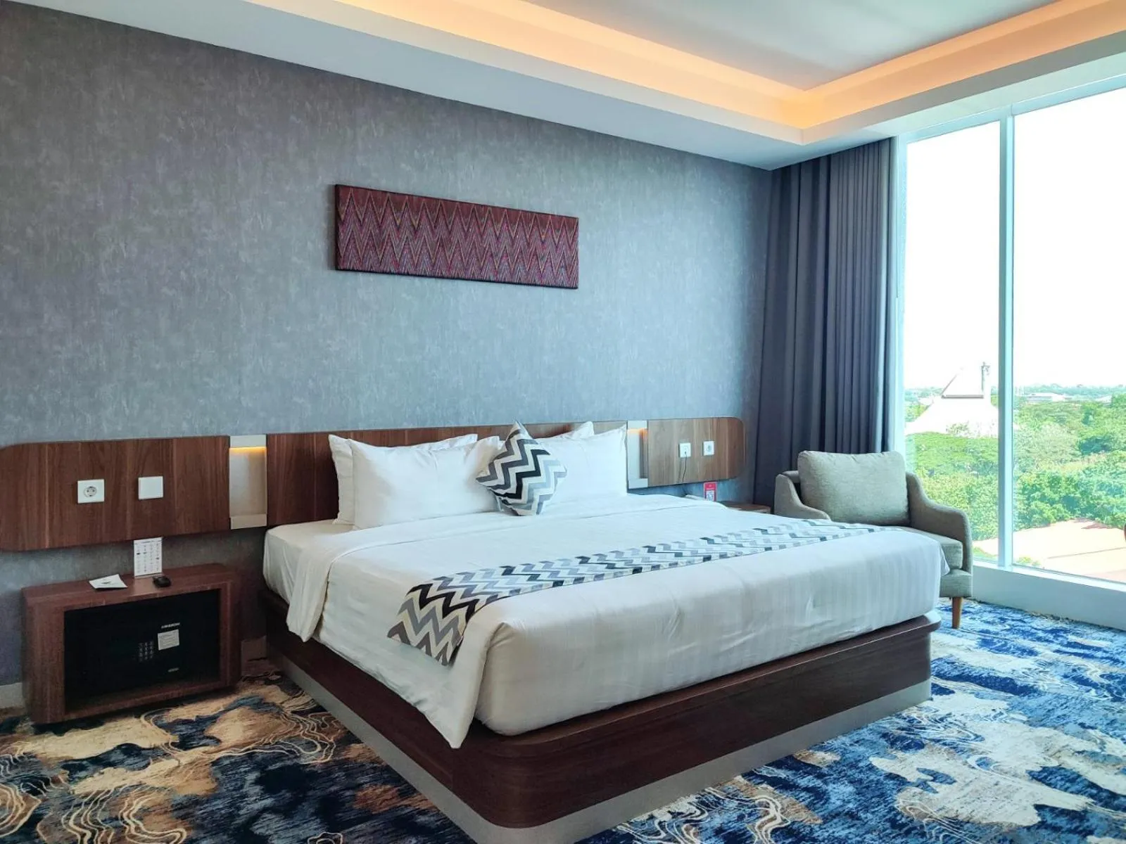 Bed in UNHAS HOTEL & CONVENTION