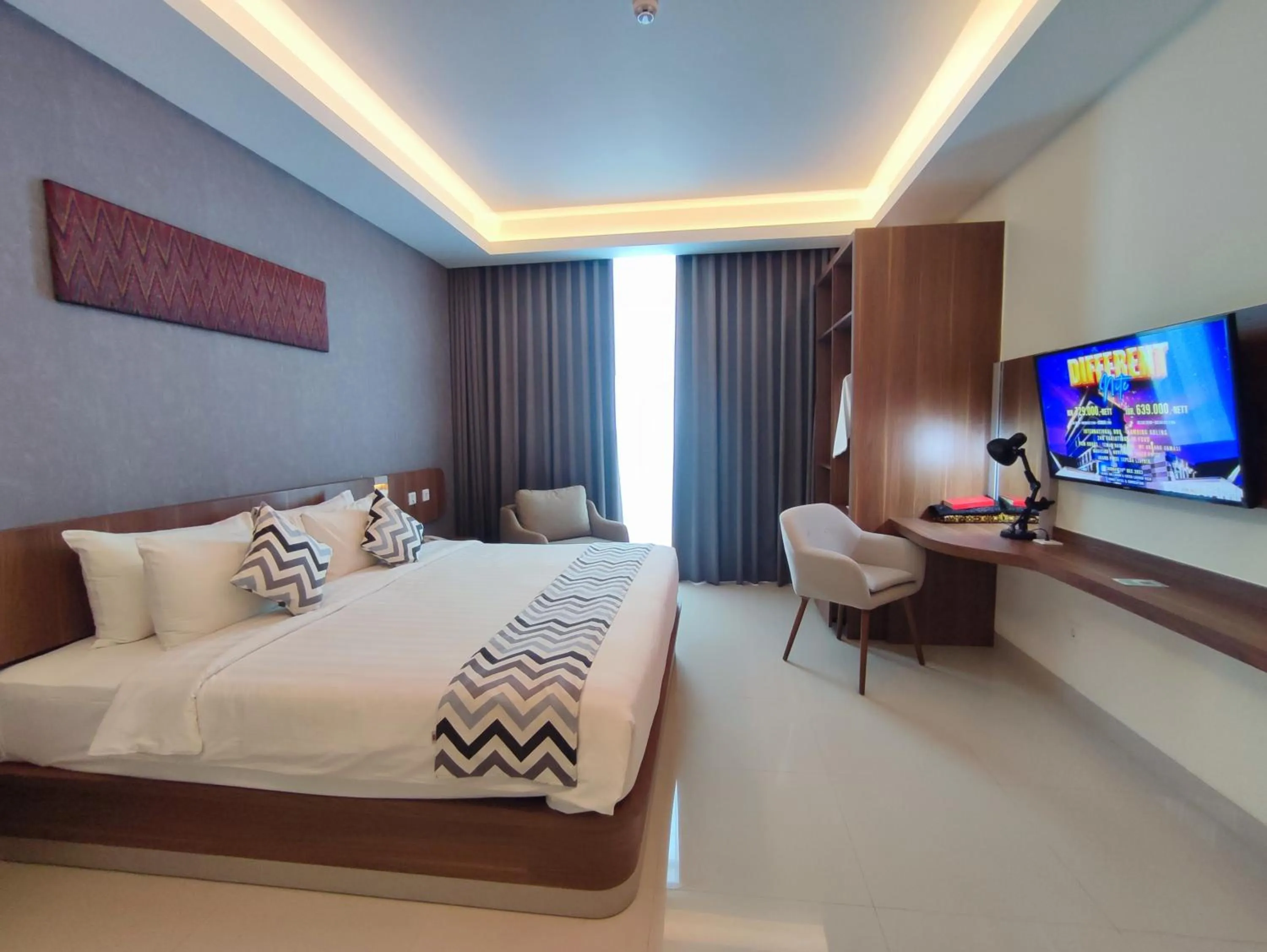 Bed in UNHAS HOTEL & CONVENTION