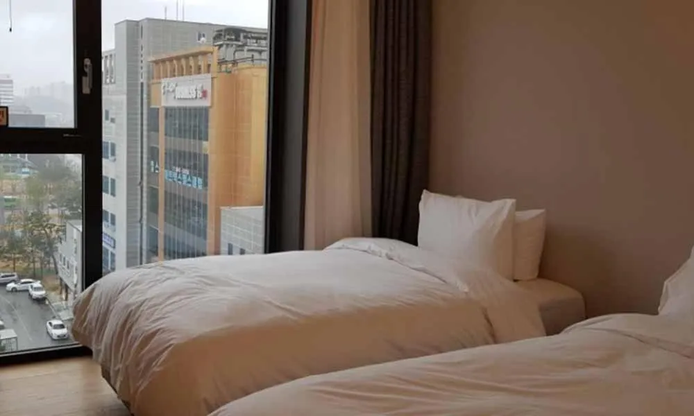 Bed in Gangneung Grey Hotel