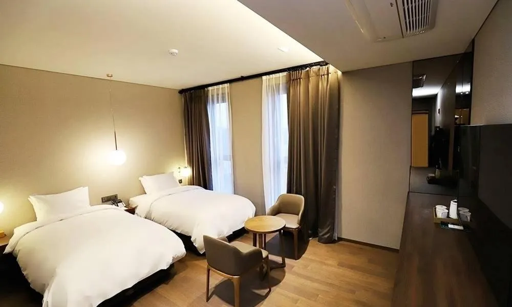 Bed in Gangneung Grey Hotel