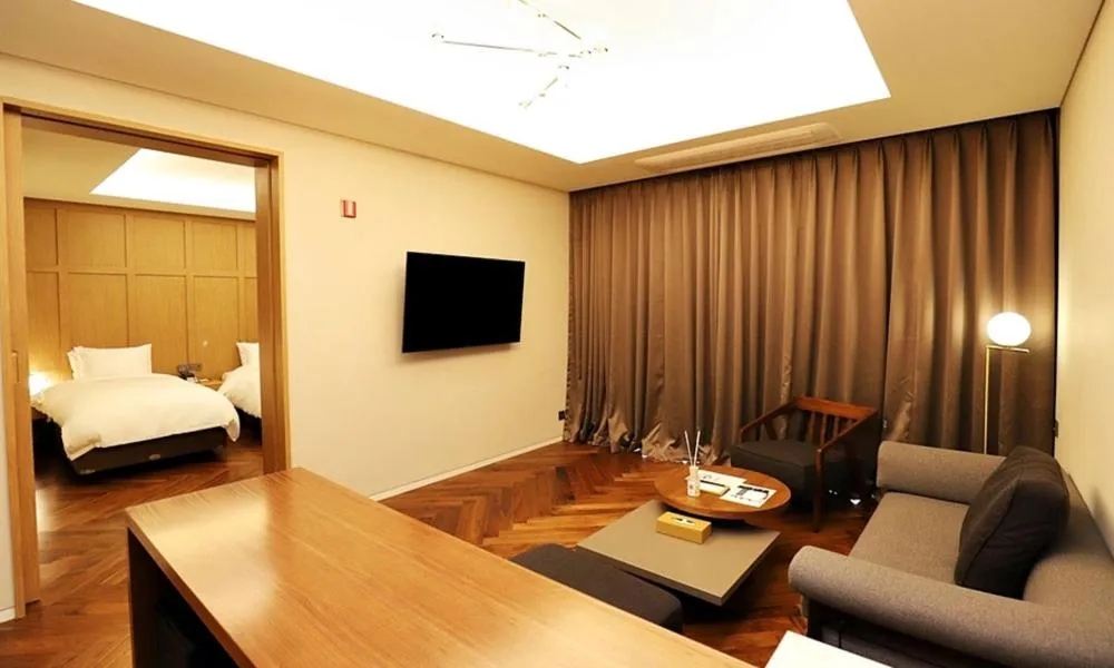 Bed in Gangneung Grey Hotel