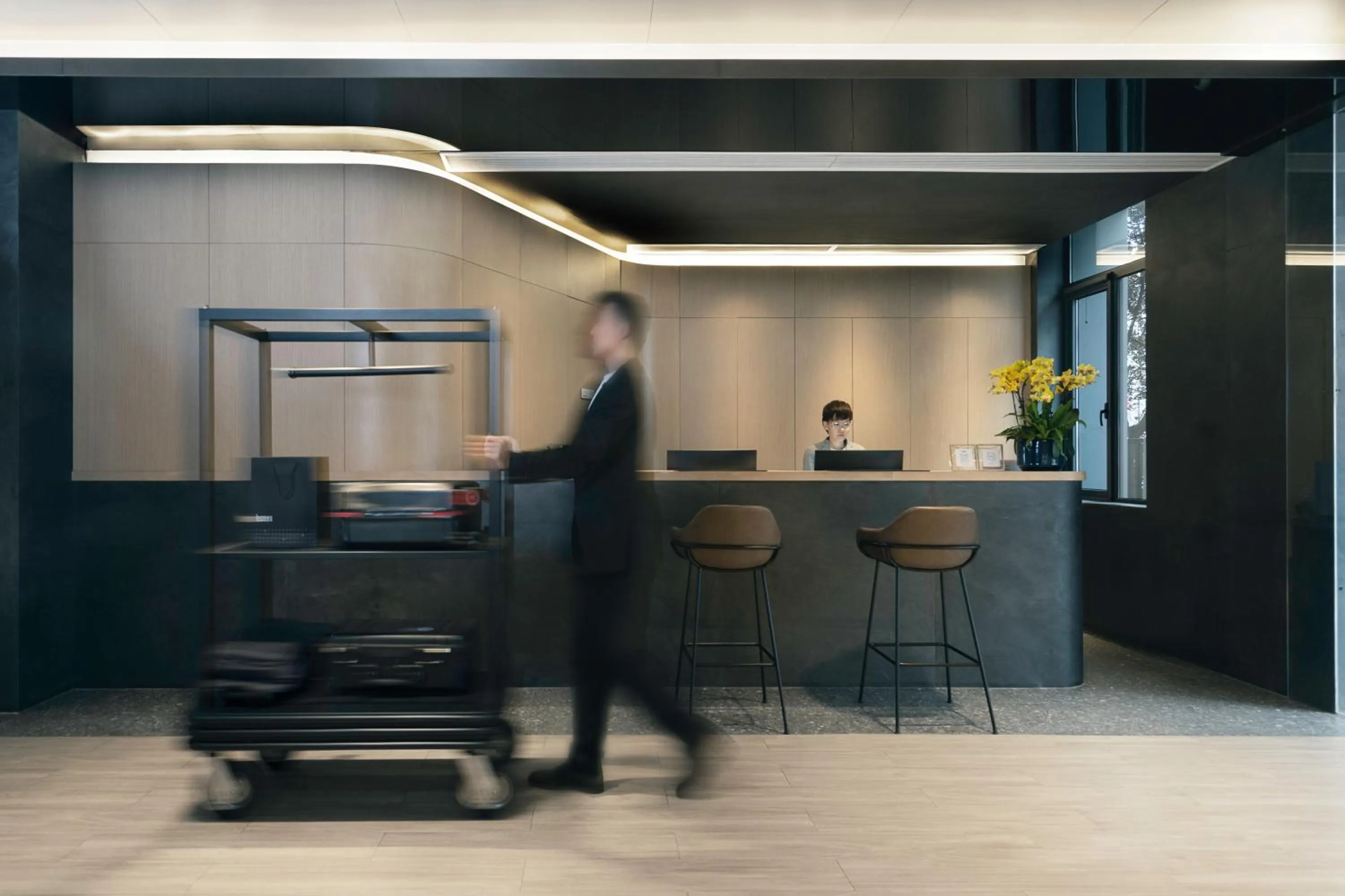 Lobby or reception in base-Beijing Sanlitun Serviced Apartment