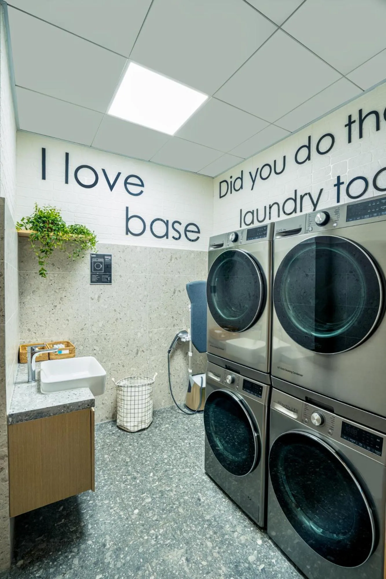 washing machine in base-Beijing Sanlitun Serviced Apartment