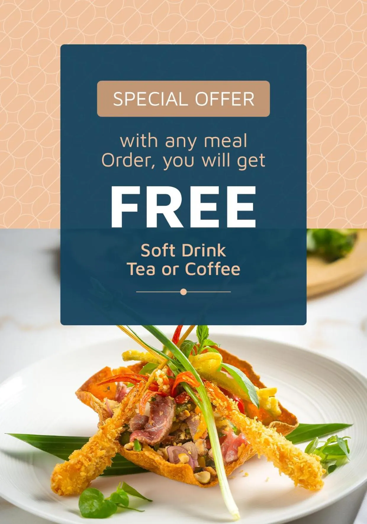 Food and drinks in Blanc Smith Hotel