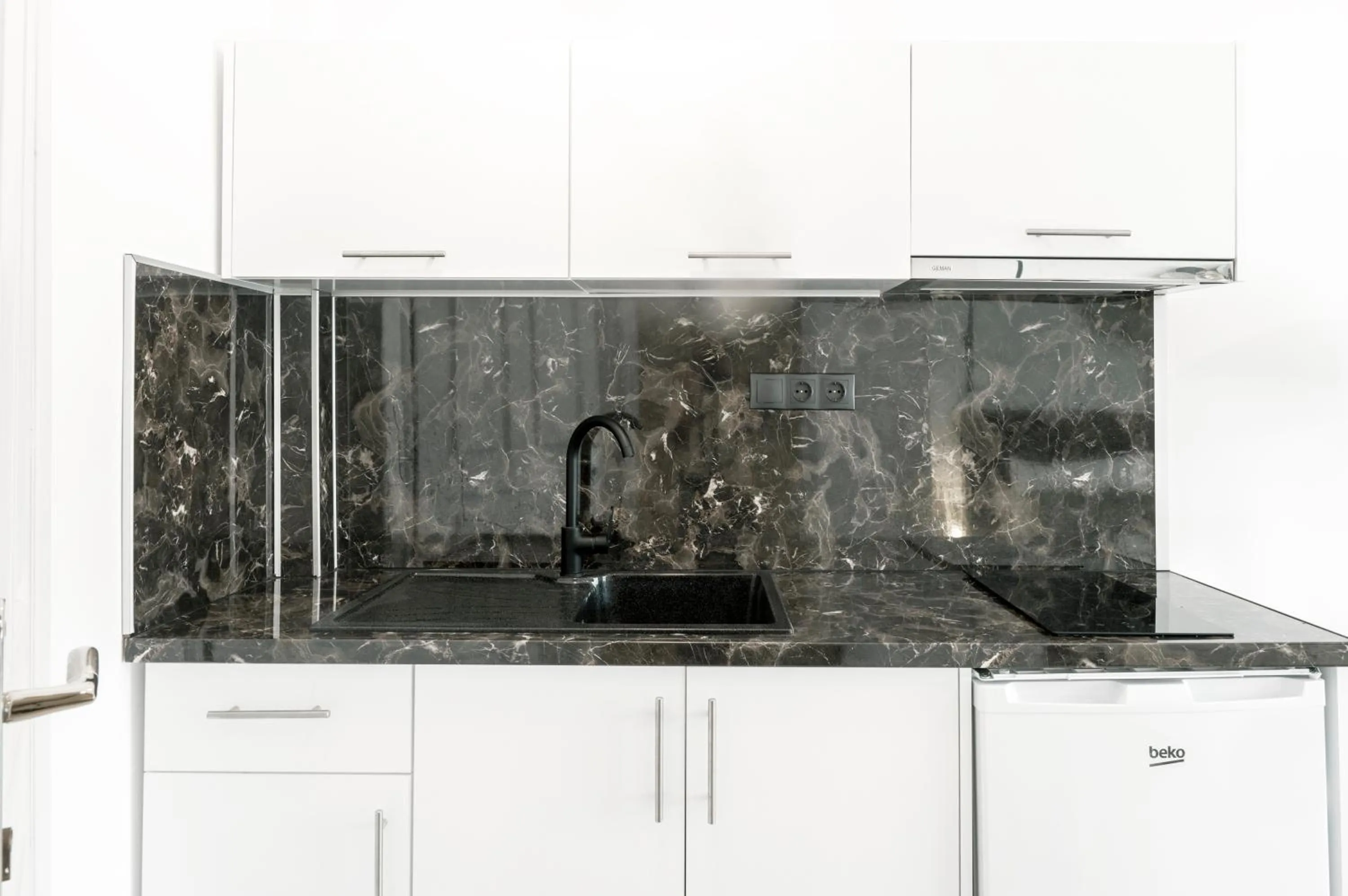 Kitchen or kitchenette in Hotel Papanikolaou