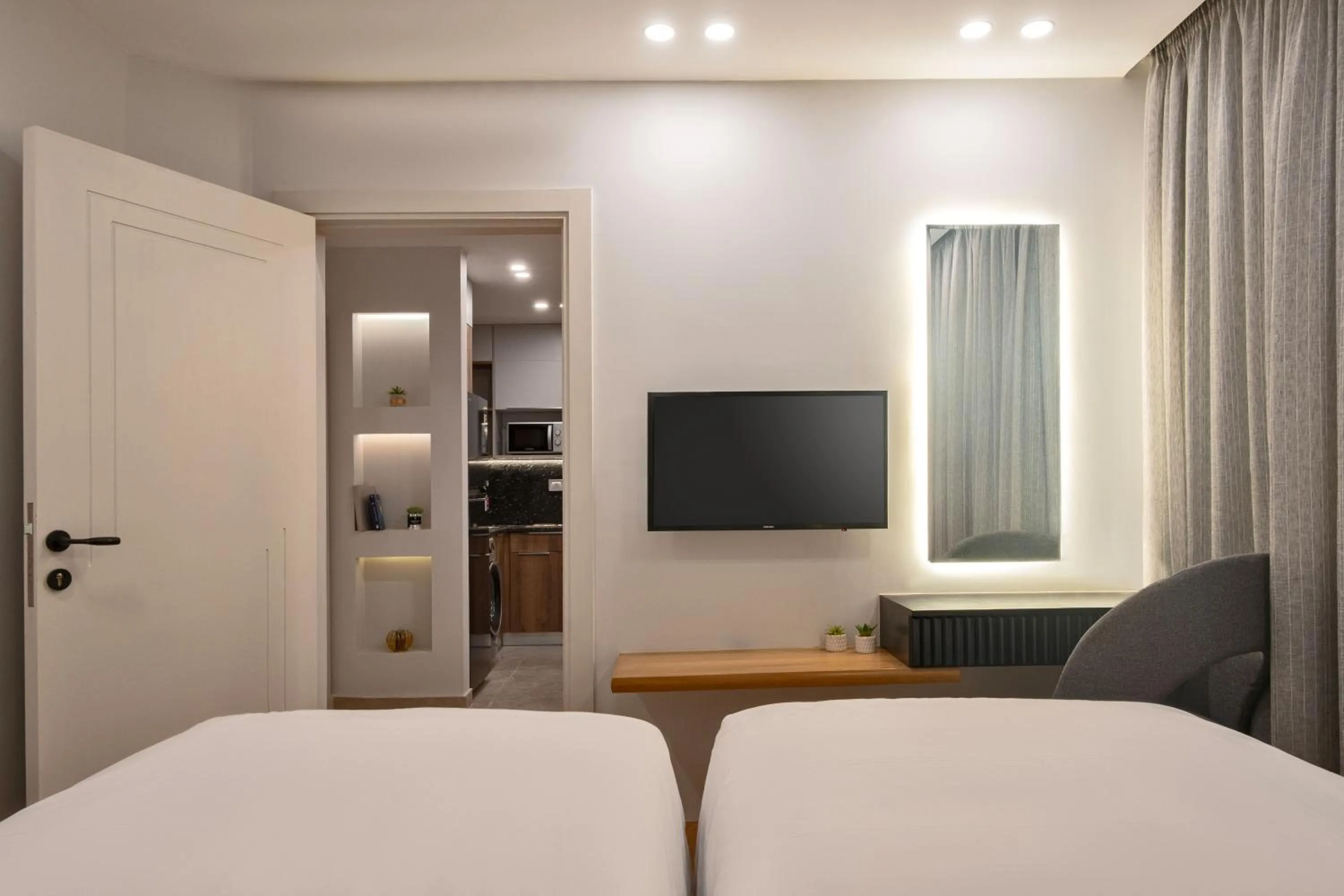 Bed in Parkside Boutique Serviced Apartments