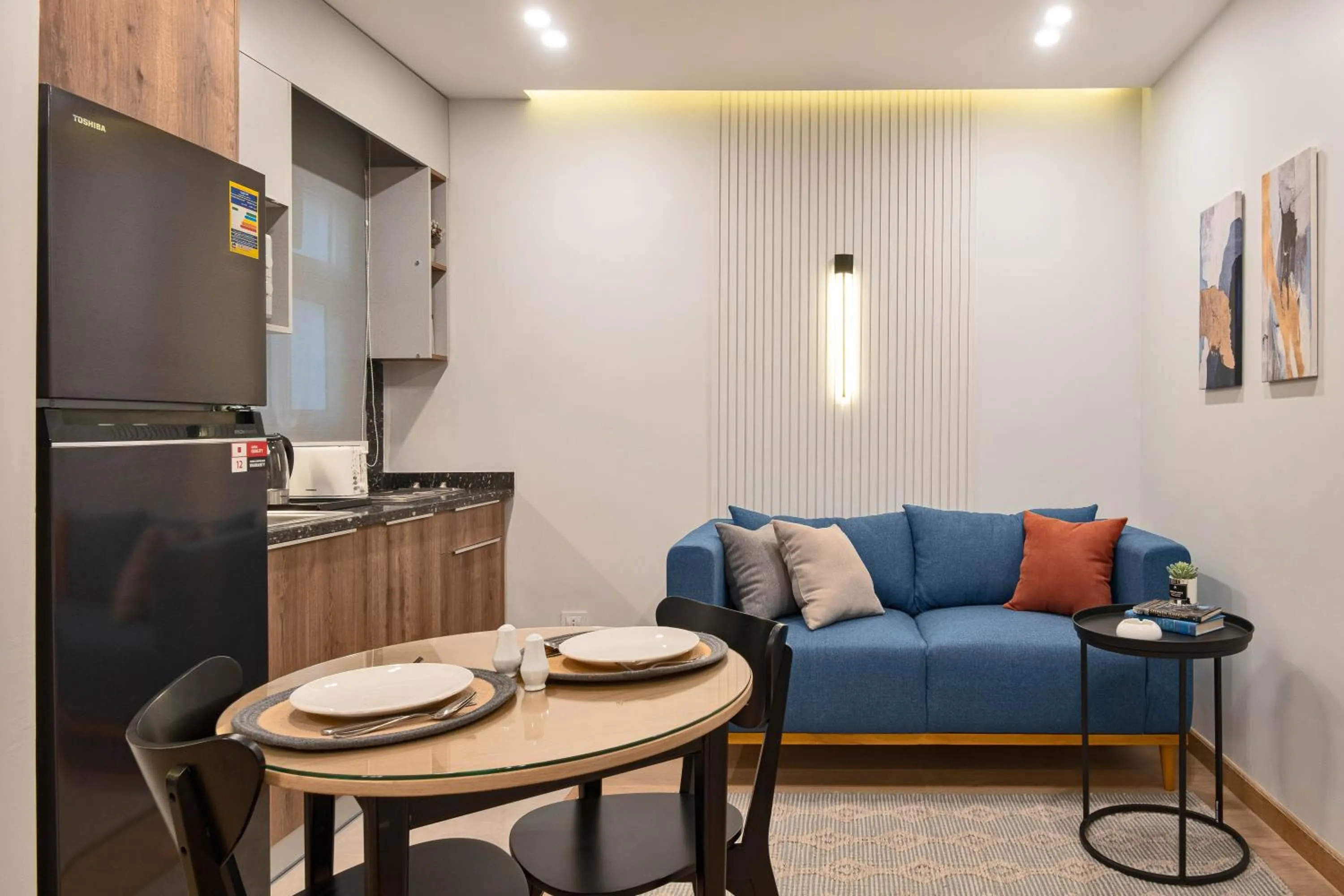 Kitchen or kitchenette in Parkside Boutique Serviced Apartments