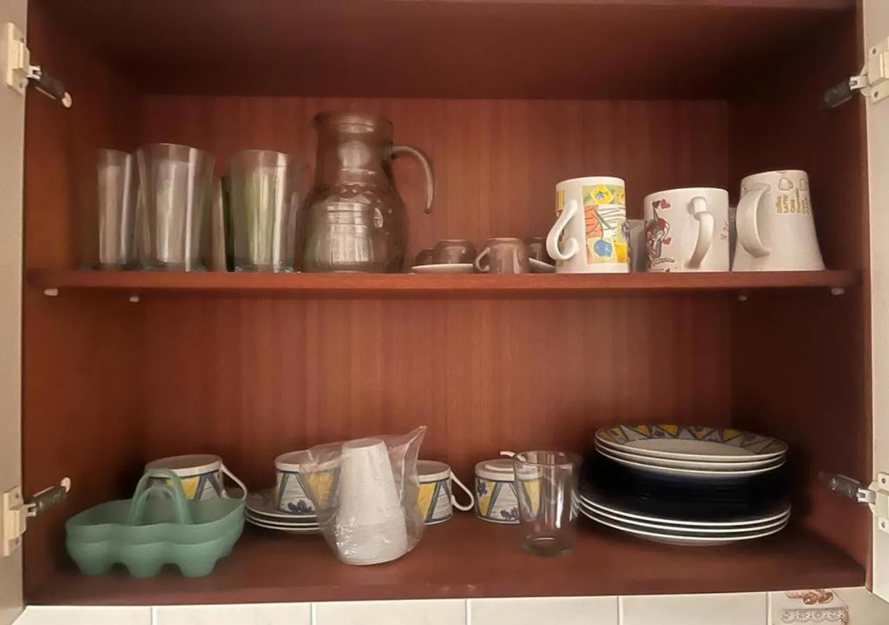 Coffee/tea facilities in Apartamento Vila Tupi Praia Grande