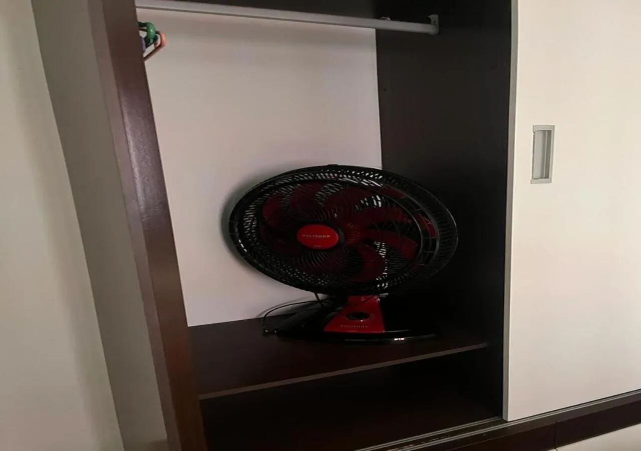 fireplace in Apartamento Vila Tupi Praia Grande