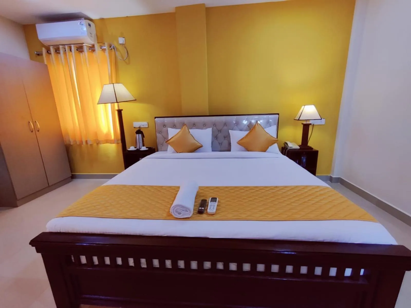 Bedroom, Bed in Hotel Prime Classic ,Airport Zone,Shamshabad