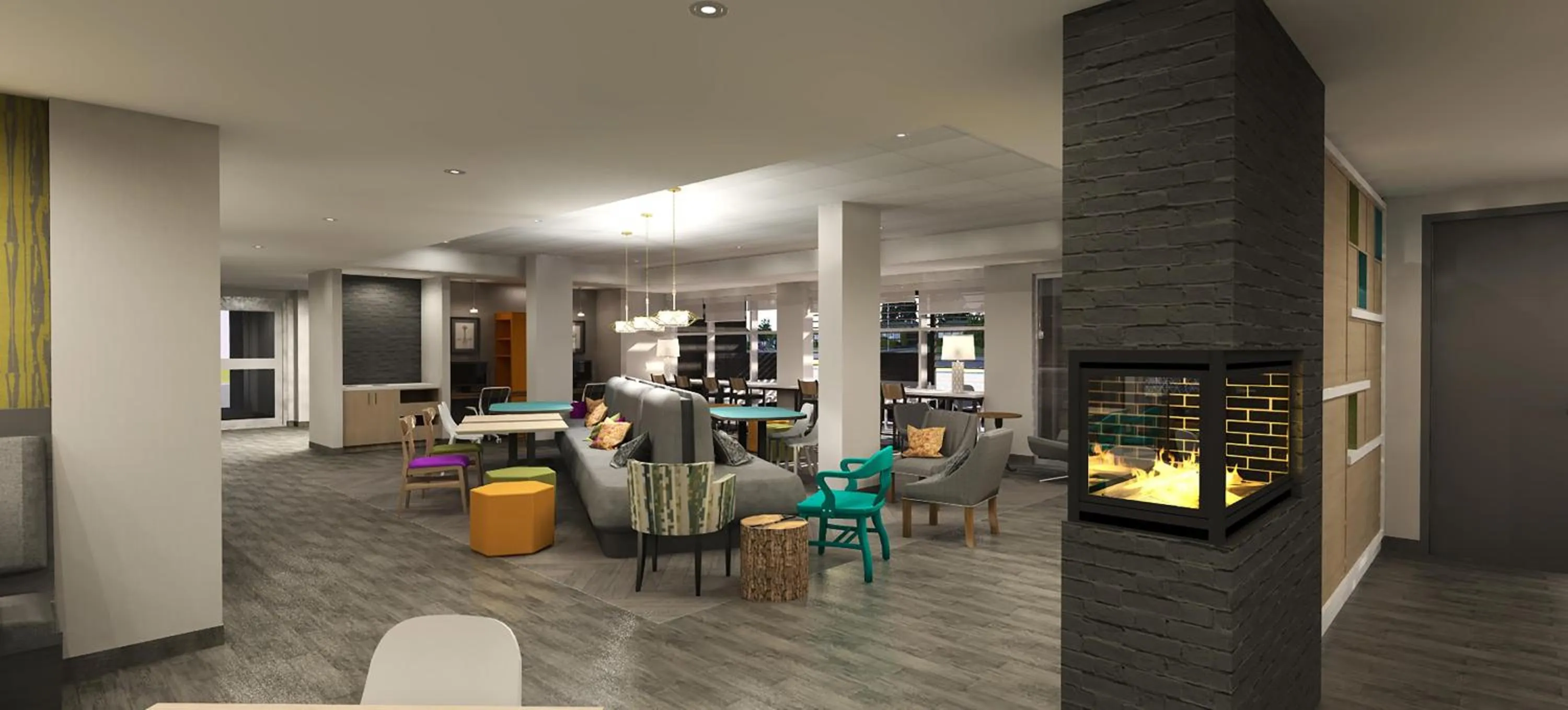 Lobby or reception in Home2 Suites By Hilton Quebec City