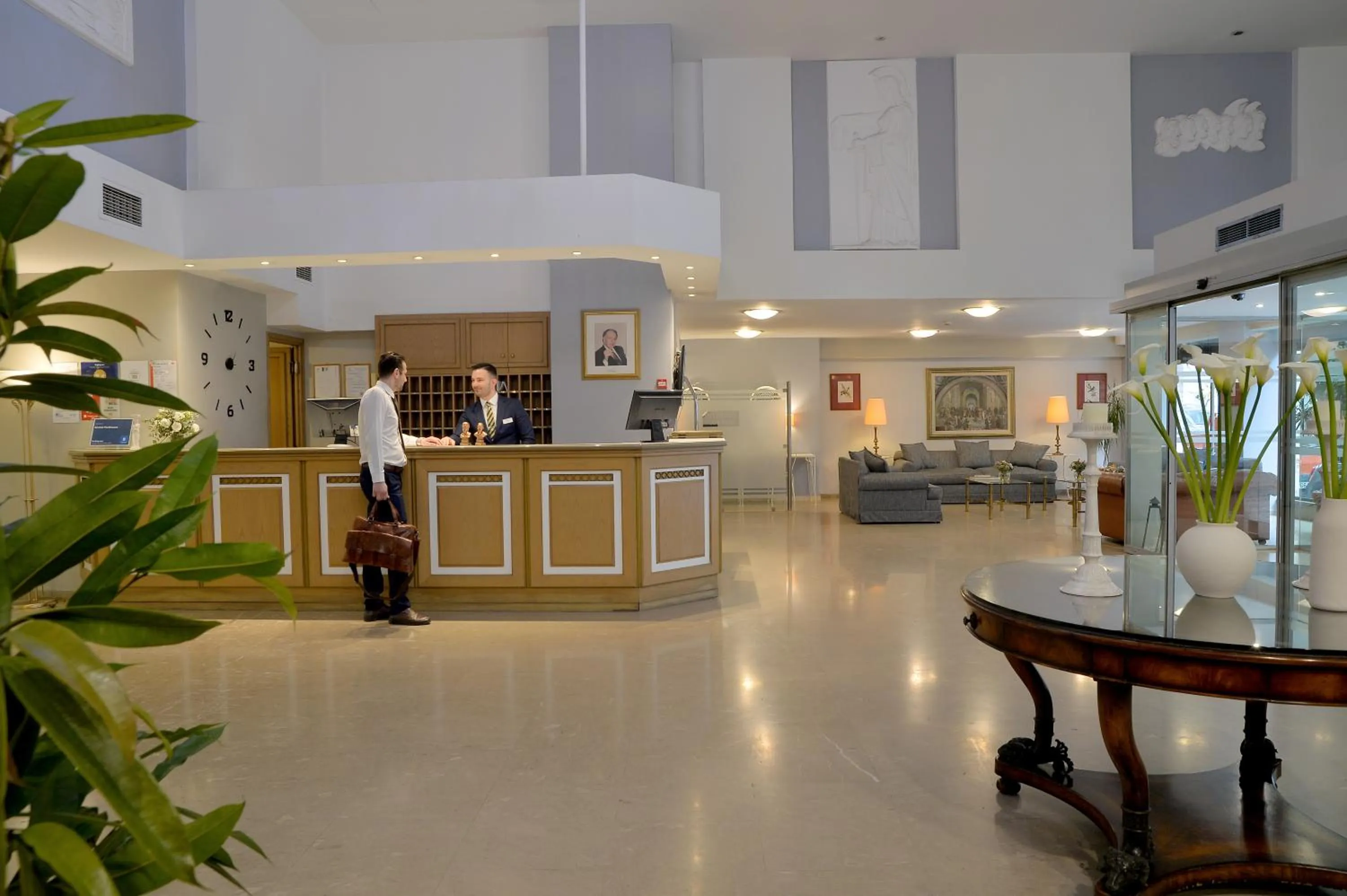 Lobby or reception in Airotel Parthenon