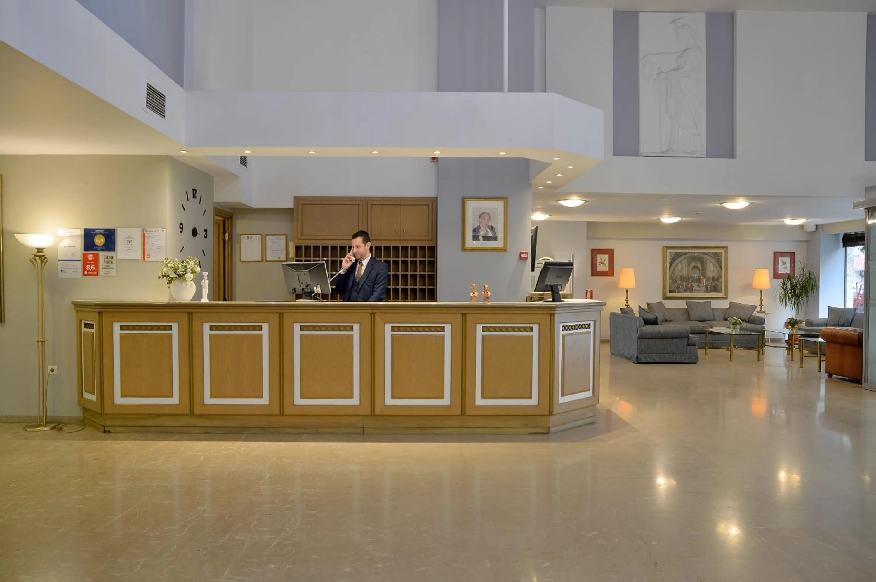 Lobby or reception in Airotel Parthenon